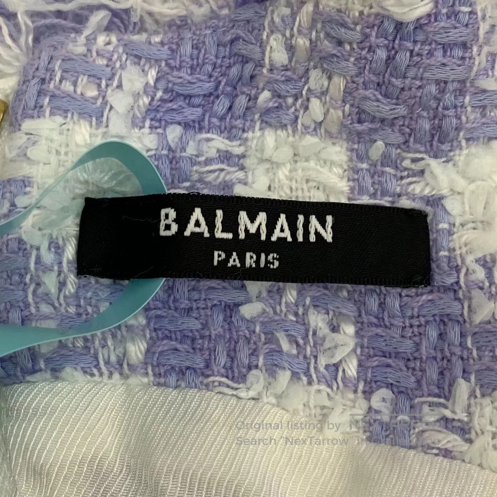 Balmain Balmain Colorblock Cotton Tweed Dress. Size XS / US 0-2 / IT 36-38 - 6 Thumbnail