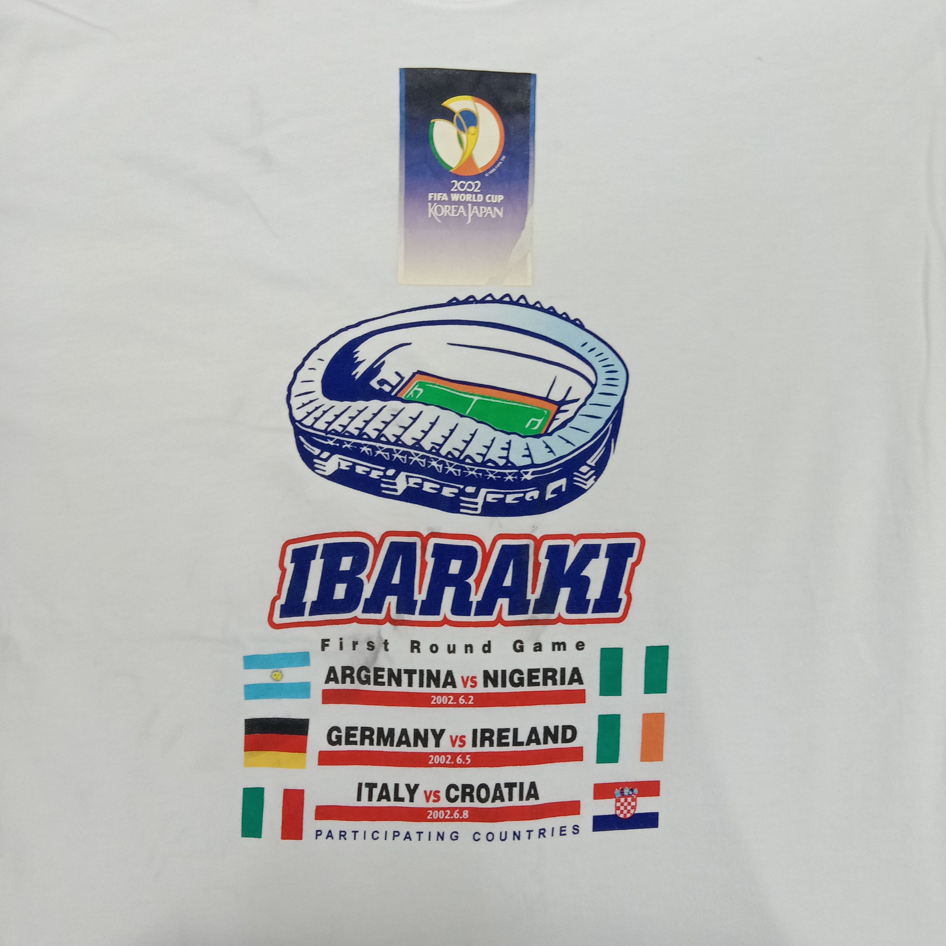 Vintage The 2002 FIFA World Cup Korea/Japan Ibaraki Tshirt Size US L / EU 52-54 / 3 - 3 Thumbnail