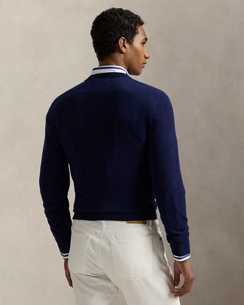 Polo Ralph Lauren Polo Ralph Lauren The I Heart Polo Cashmere Sweater Navy XL Size US XL / EU 56 / 4 - 4 Thumbnail