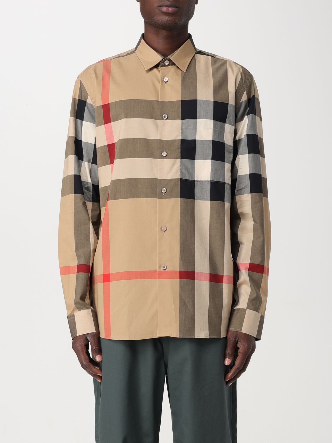 image of Burberry Shirt Men Beige (Size XL)