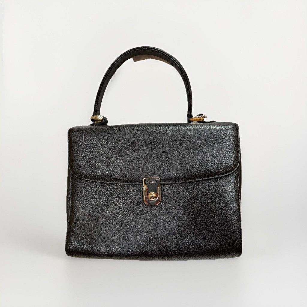 Burberry Burberry Leather Satchel Bag With Nova Check Lining Size ONE SIZE - 1 Thumbnail