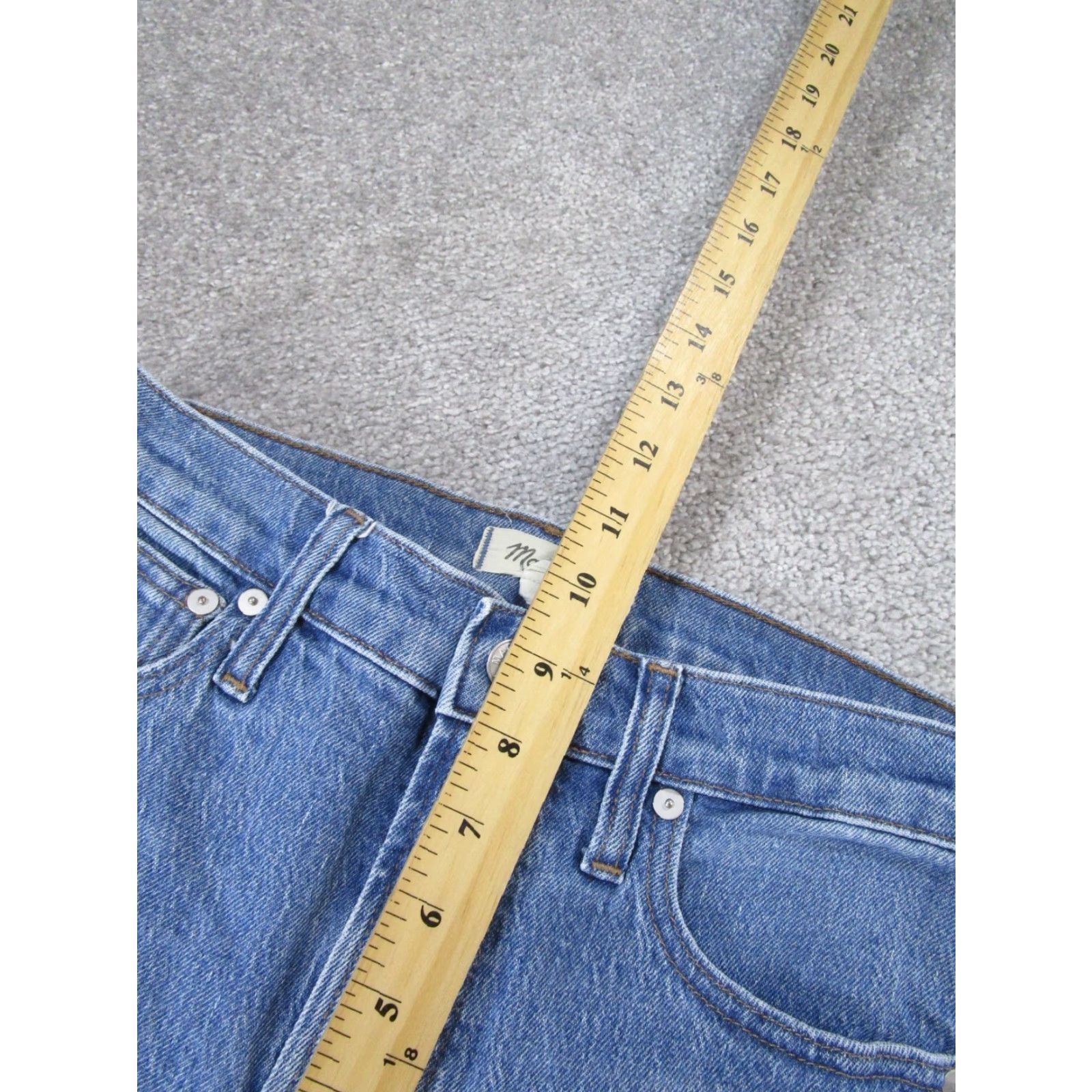 Madewell Madewell Jeans Womens 25 Mid Rise Perfect Vintage Light Wash Denim Ripped blue Size 42" / US 20 - 6 Thumbnail