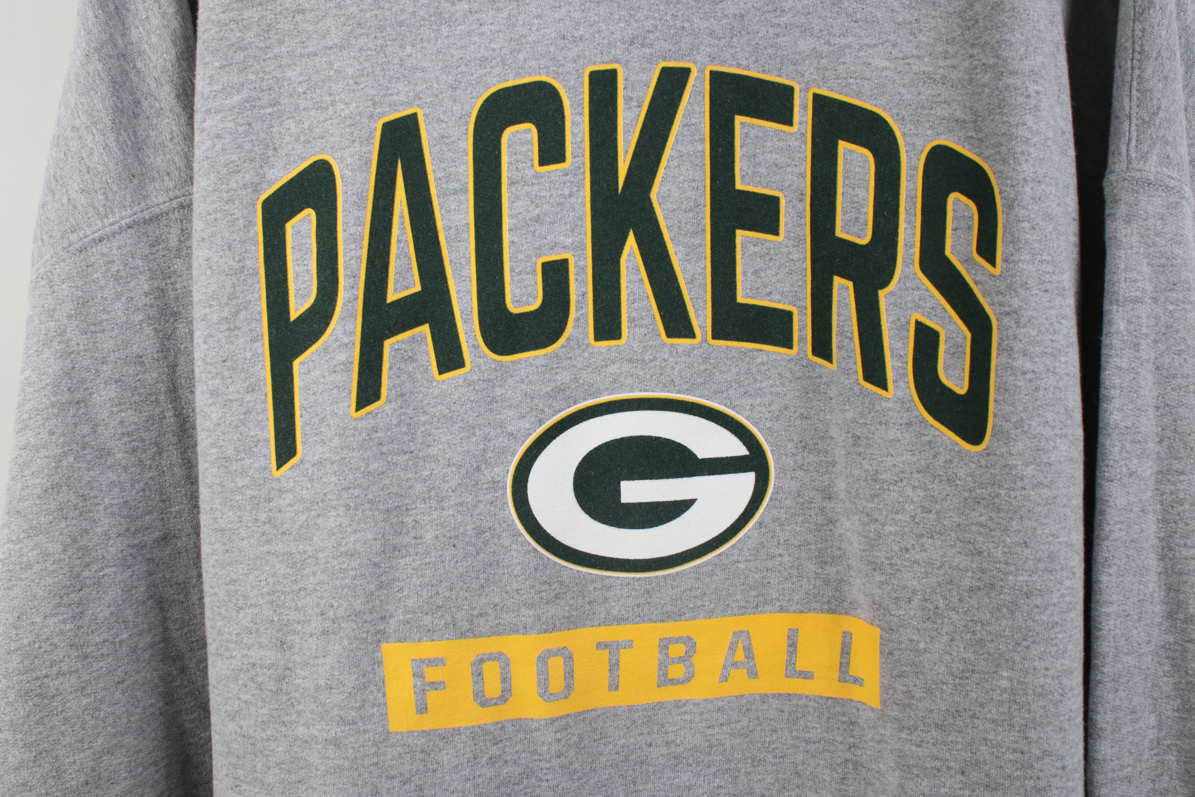 Vintage Vintage 90s Green Bay Packers Football Hoodie Sweatshirt Size US XXL / EU 58 / 5 - 4 Thumbnail