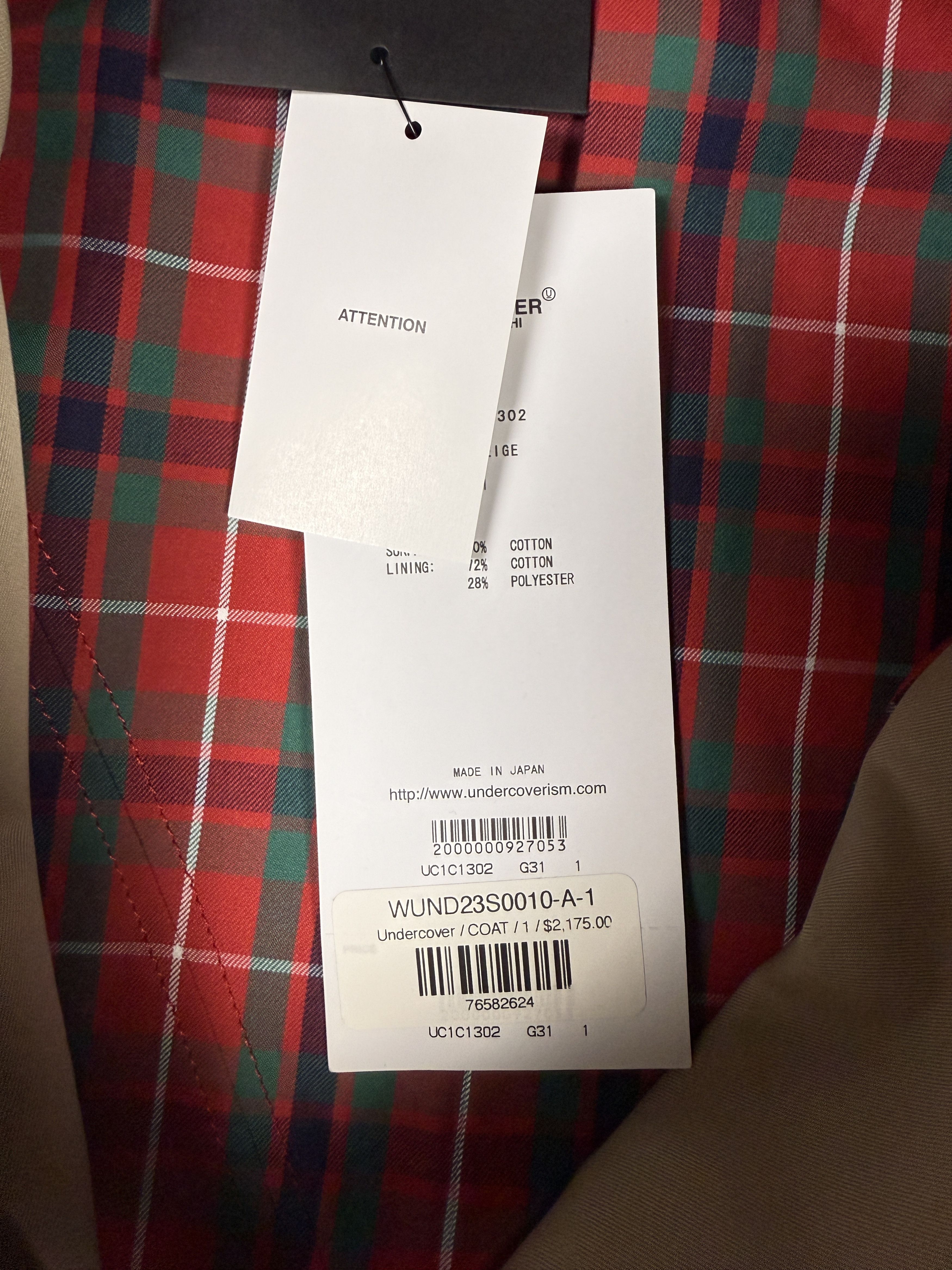 Undercover $2175 Undercover Trench Coat 'SLASHED' Size US S / EU 44-46 / 1 - 9 Thumbnail