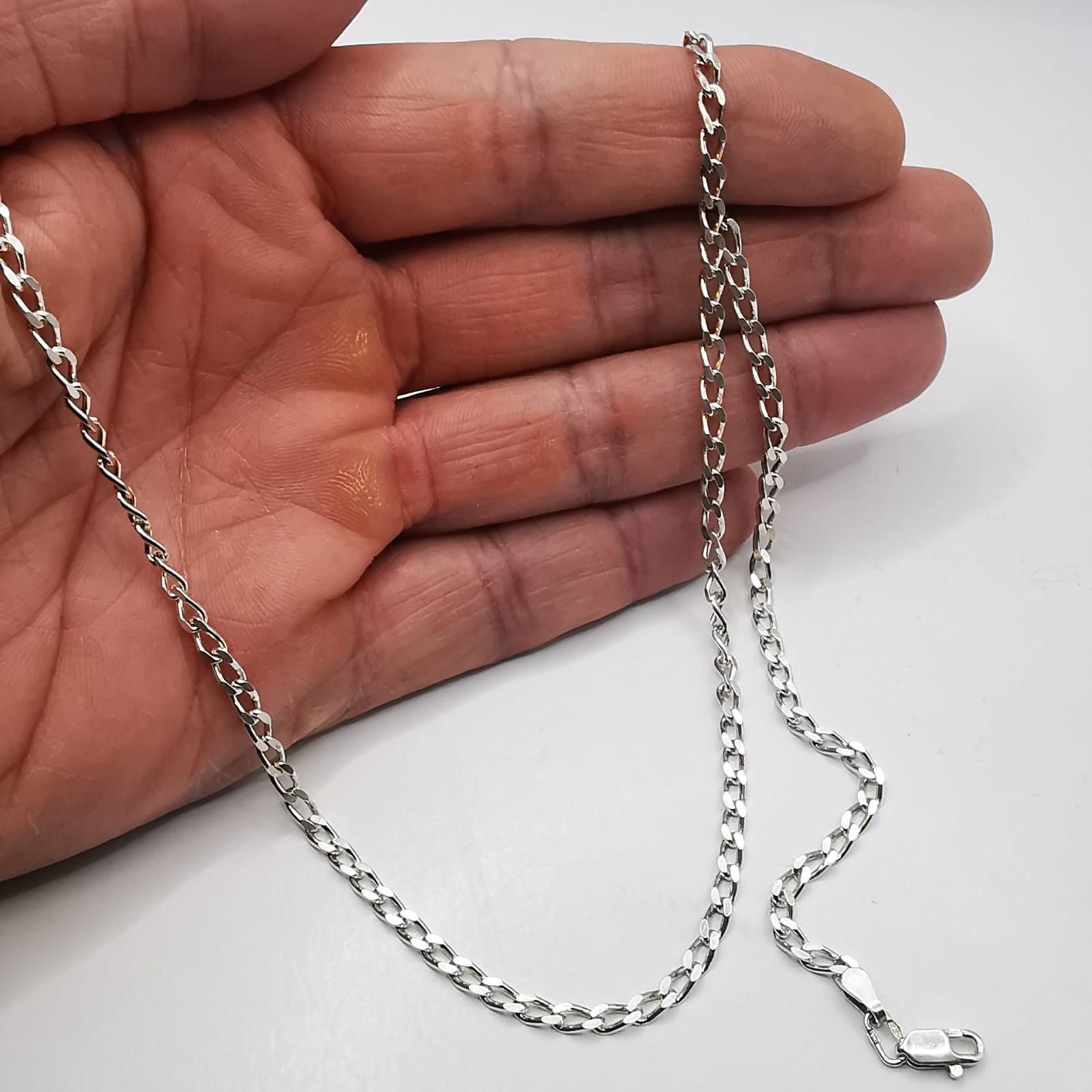 Sterling Silver Vintage Chain,925 Sterling Silver,Signed ,Handmade 11,41g Size ONE SIZE - 3 Thumbnail