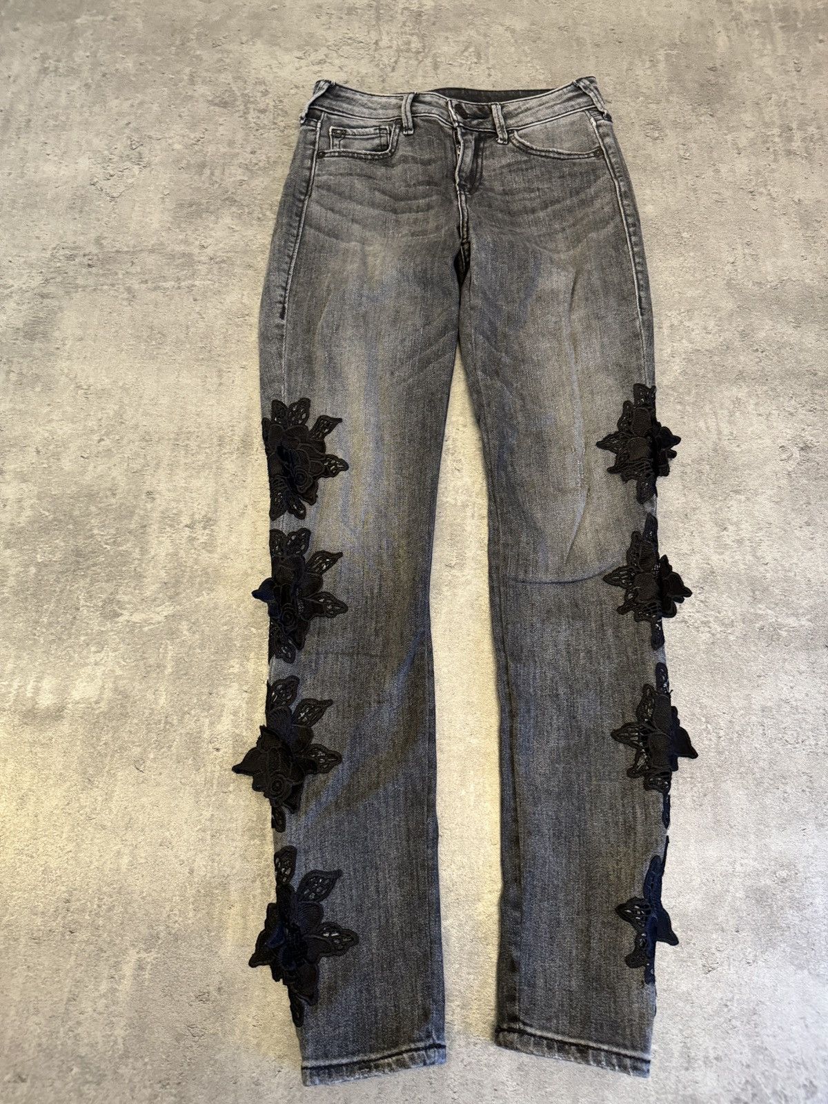 Japanese Brand × True Religion × Vintage True Religion Vintage Skinny Jeans Denim Logo Grey Logo Size 26" / US 2 / IT 38 - 6 Thumbnail