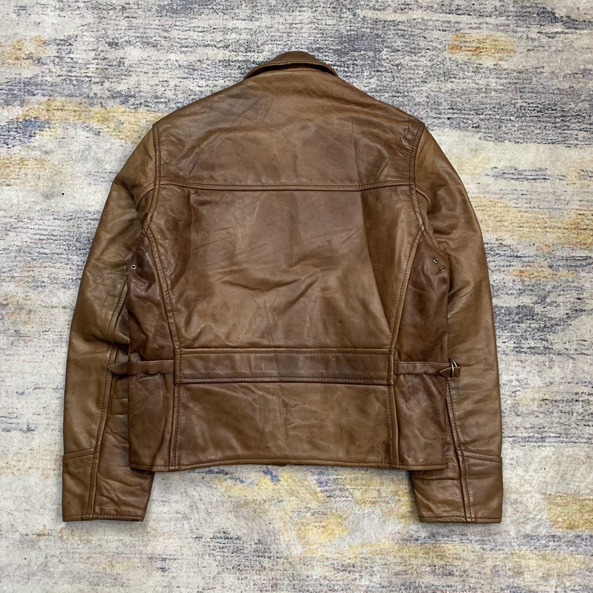 Indian Motorcycle × Kadoya × Vintage Vintage indian motorcycle single riders leather jacket Size US XS / EU 42 / 0 - 2 Thumbnail