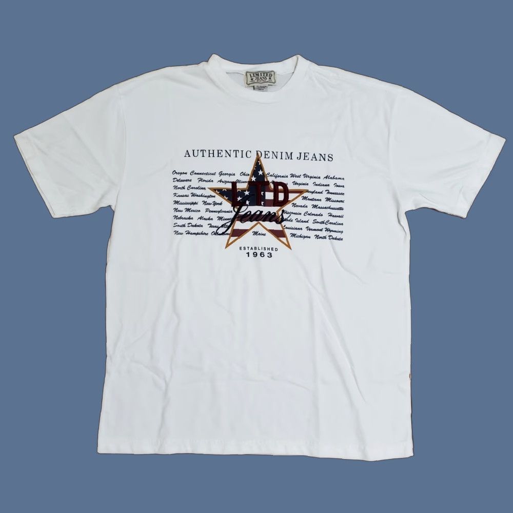 Express VINTAGE Express T-Shirt Shirt Men XS White 90s 80s Logo Graphic Print OSFA Short Sleeve Crew Neck Size US 29 - 1 Thumbnail