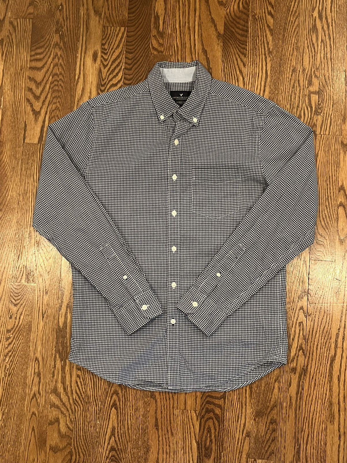 American Eagle Outfitters American Eagle Gingham Check Men’s Button Down Shirt Size US S / EU 44-46 / 1 - 1 Thumbnail