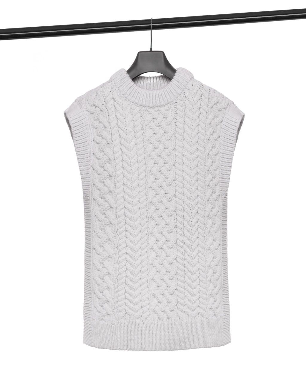 Other MR. MITTENS / CABLE SLEEVELESS VEST Size S / US 4 / IT 40 - 3 Thumbnail