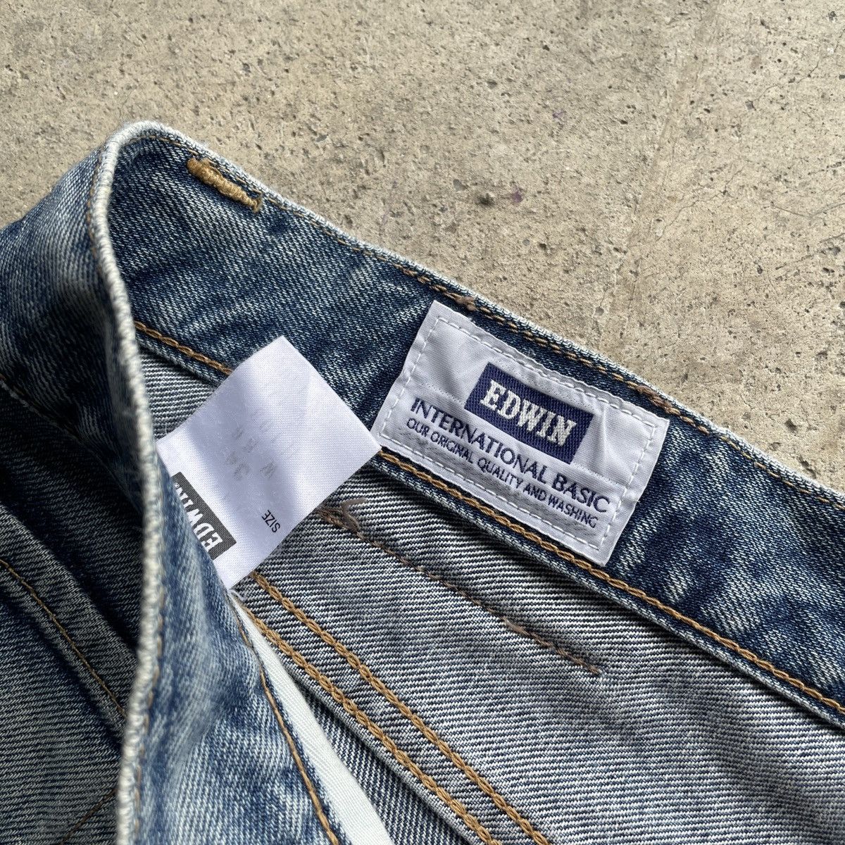 Edwin Vintage Edwin 403 Jeans Faded Denim Pants W33x29.5 Size US 33 - 6 Thumbnail