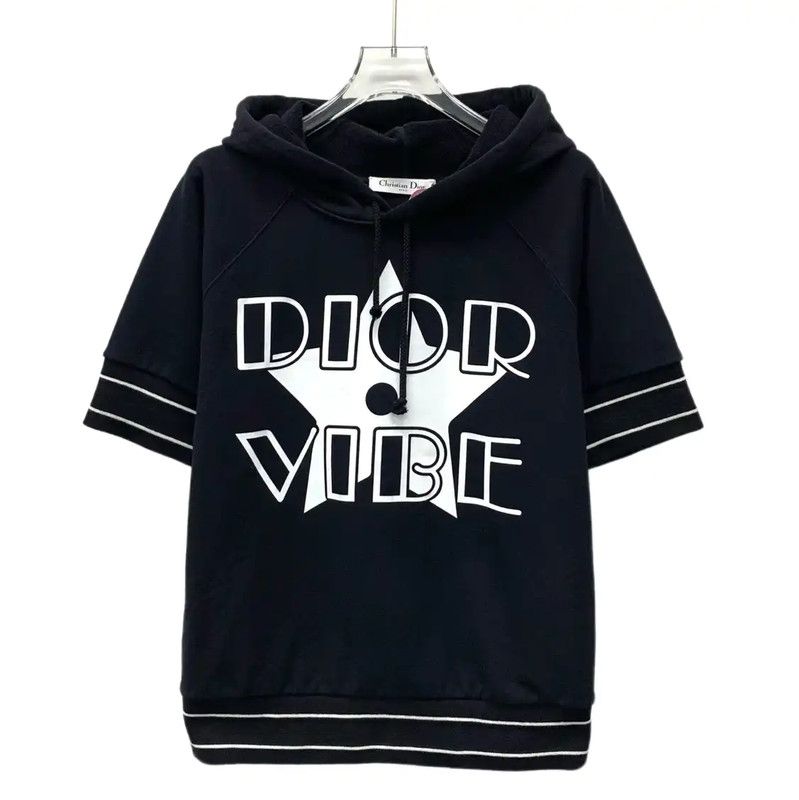 Dior Dior Black Cotton Women's Hoodie 0089 Size XS / US 0-2 / IT 36-38 - 1 Thumbnail