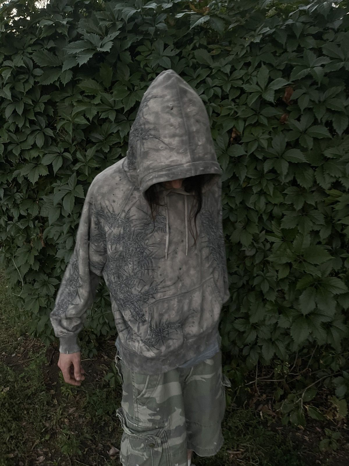 If Six Was Nine Distressed tribal dungeon affliction vibe hoodie Size US L / EU 52-54 / 3 - 3 Thumbnail