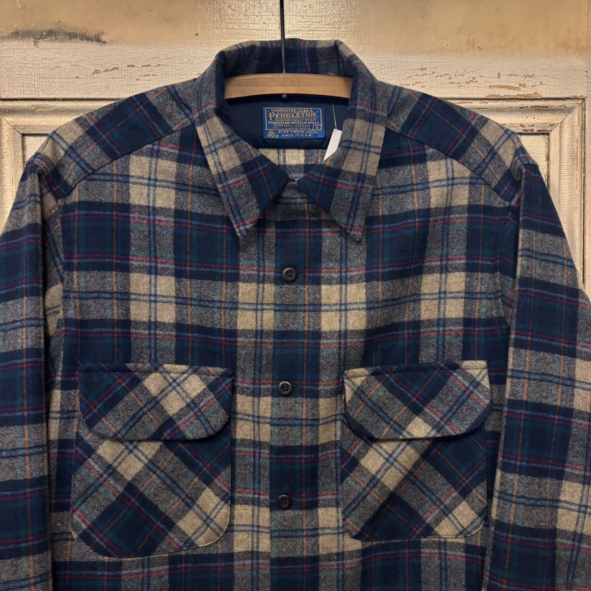 Pendleton × Vintage Vintage 1960s Pendleton Loop Collar Button Up Board Shirt Size US S / EU 44-46 / 1 - 2 Thumbnail