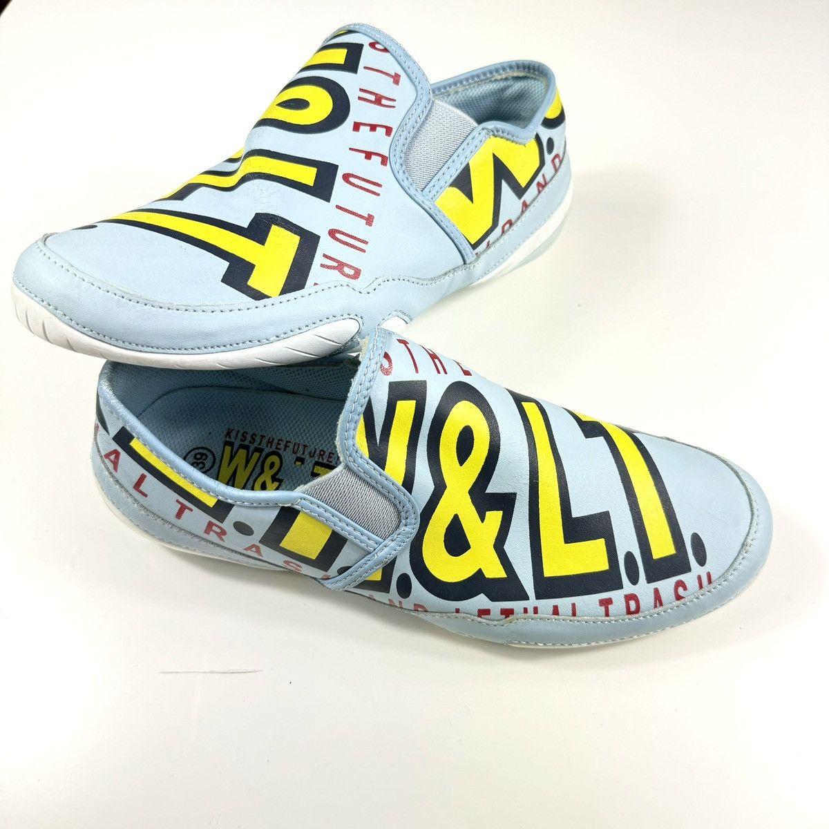 W&LT Vintage 90s W&LT Walter Van Bierendonck Leather Sneakers Size US 9 / IT 39 - 3 Thumbnail