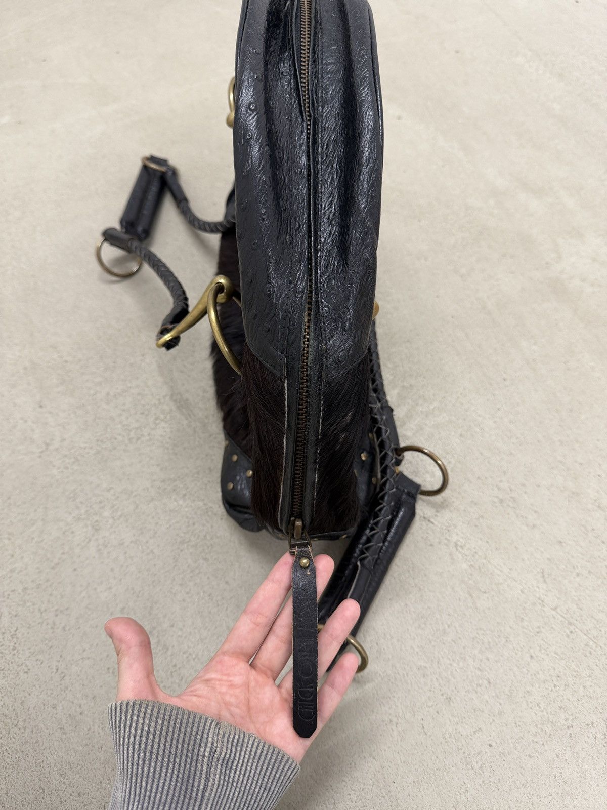 Other Vintage Leather and Haircalf Satchel Shoulder Bag Size ONE SIZE - 11 Thumbnail