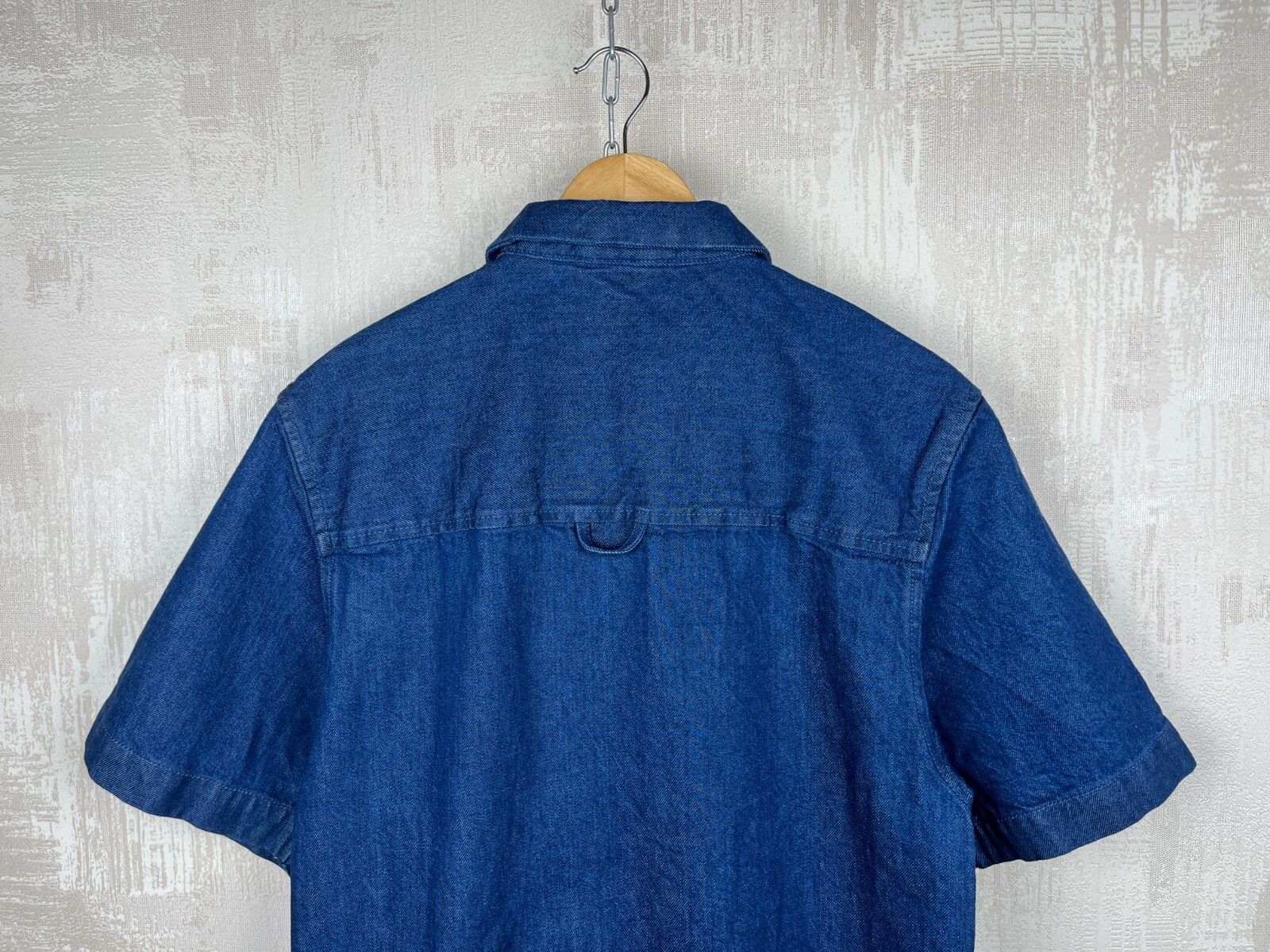 Other Just Junkies Reggie Half Zip Indigo Denim Short Sleeve Shirt Size US S / EU 44-46 / 1 - 14 Thumbnail