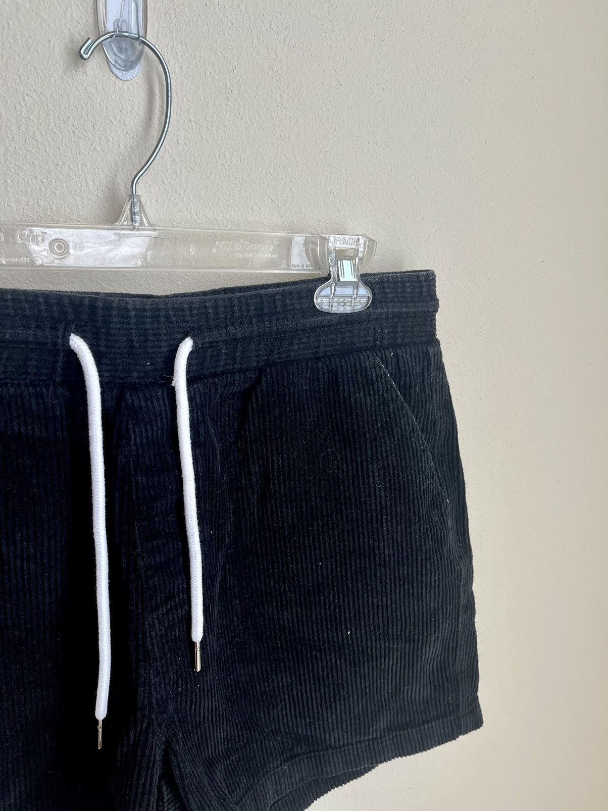 Other Drawstring Corduroy Shorts Black Size L Size US 34 / EU 50 - 3 Thumbnail