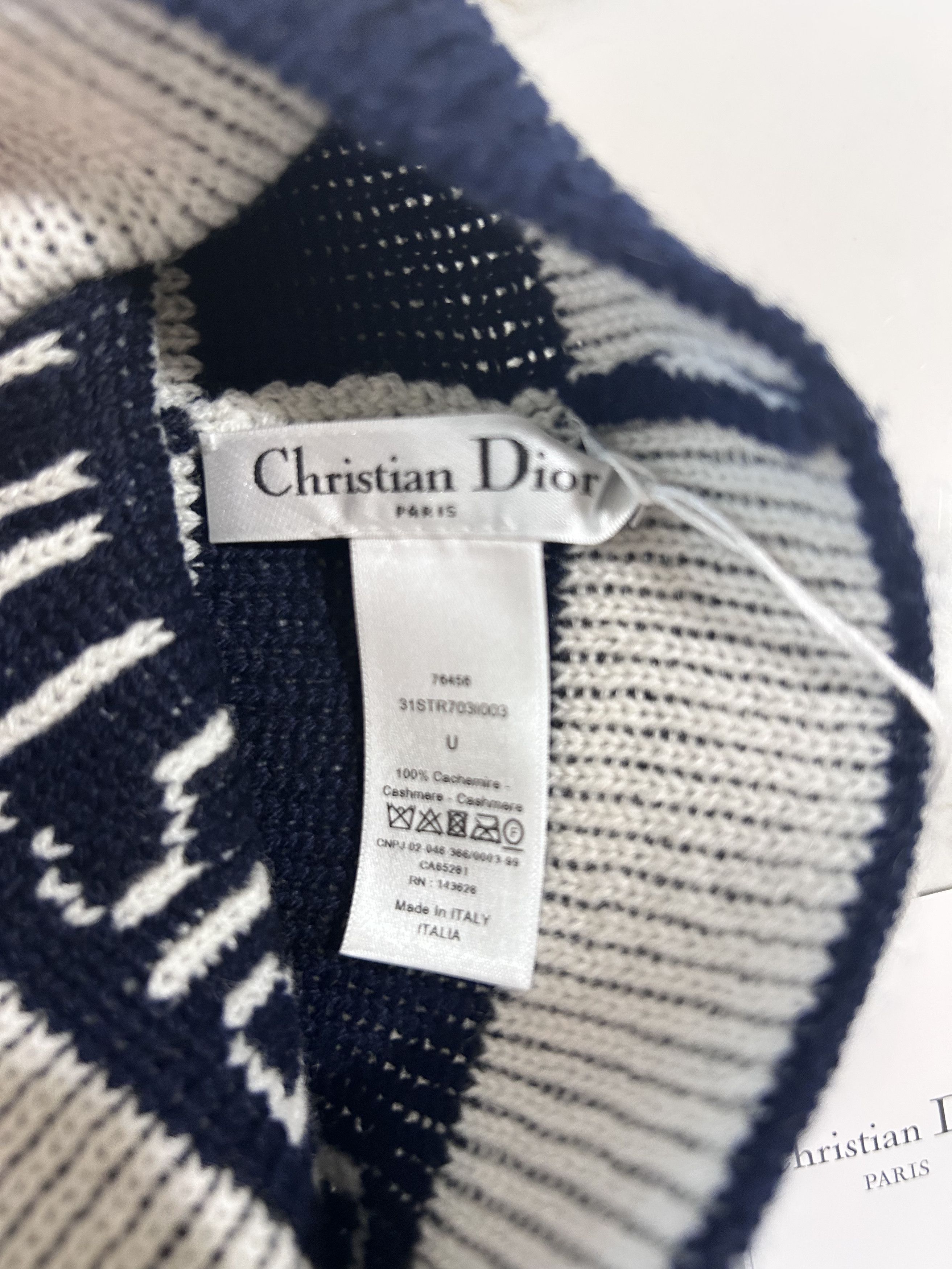 Dior STRIPE HAT Size ONE SIZE - 6 Thumbnail