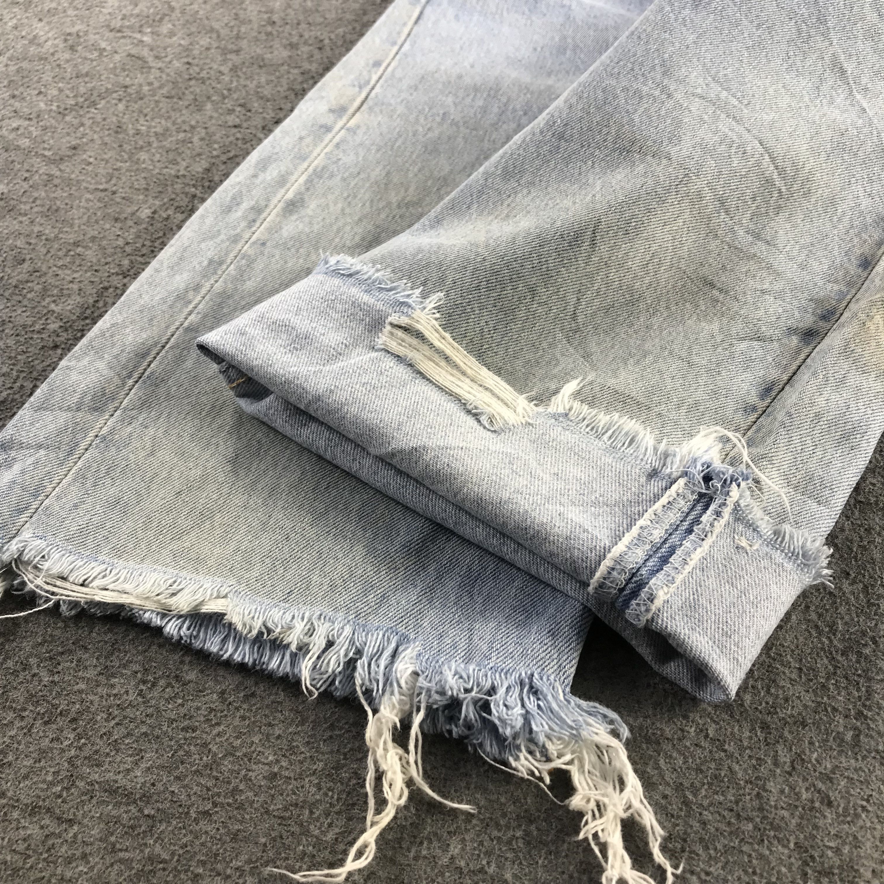 Levi's Vintage 90's Levis 501 Jeans Faded Blue Short Pants KJ3452 Size US 31 - 6 Thumbnail
