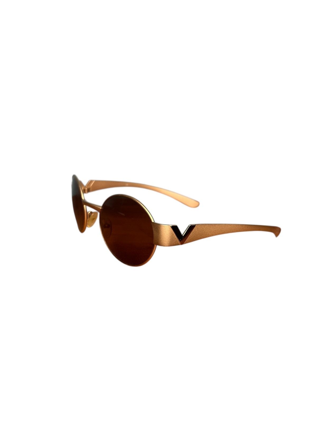 Valentino Valentino SL 5020 Vintage 90s Sunglasses Bronze Oval Bug Eye Size ONE SIZE - 1 Thumbnail
