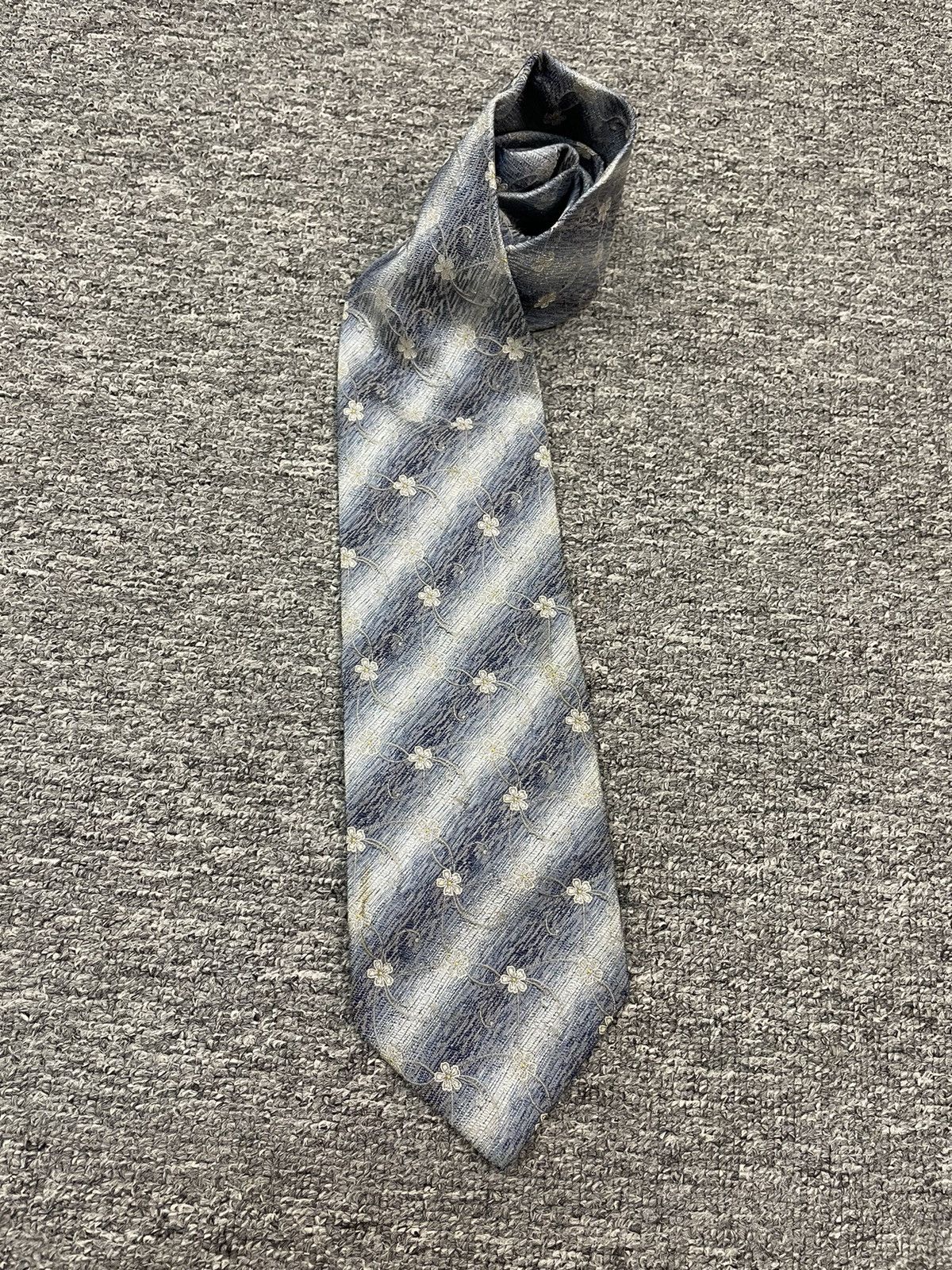 Balenciaga Vintage Balenciaga Silk Ties Floral Pattern Size ONE SIZE - 3 Thumbnail
