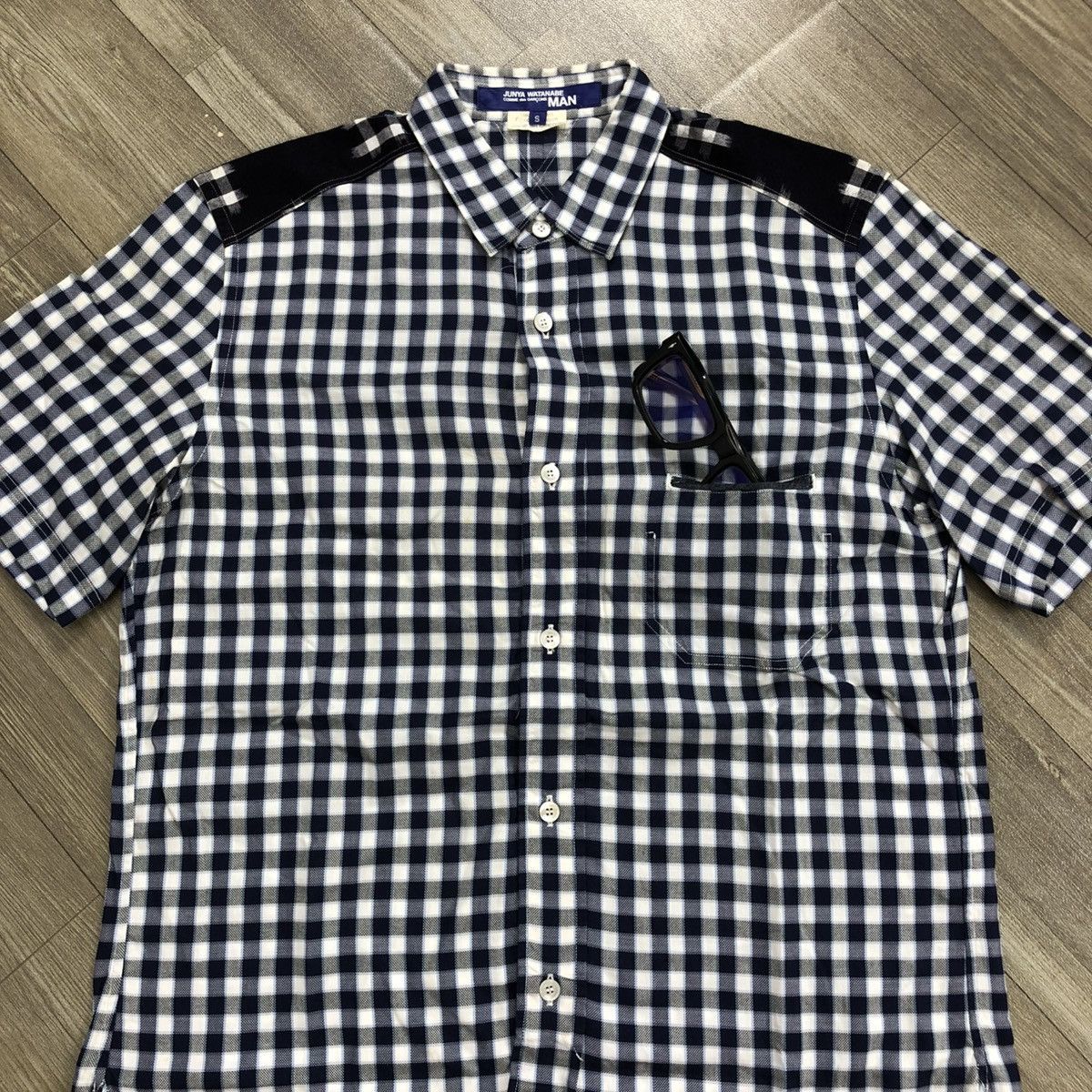 Comme des Garcons Homme 🇯🇵 SS15 Junya Watanabe Comme des Garcons Man Plaid Shirt CDG Size US S / EU 44-46 / 1 - 2 Thumbnail
