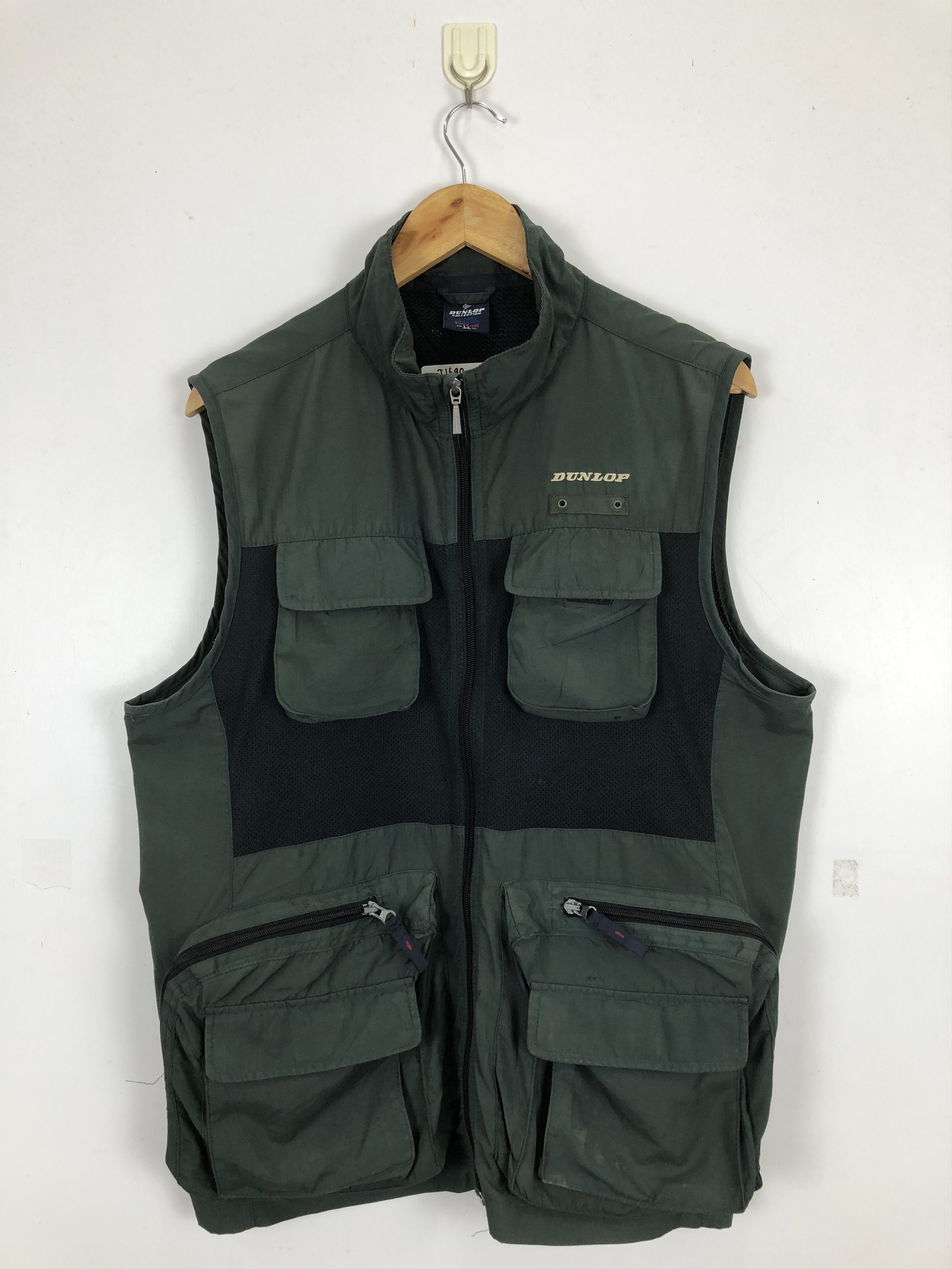 Dunlop Vintage Dunlop Multi Pocket Fishing Outdoor Vest J1690 Size US XL / EU 56 / 4 - 1 Thumbnail