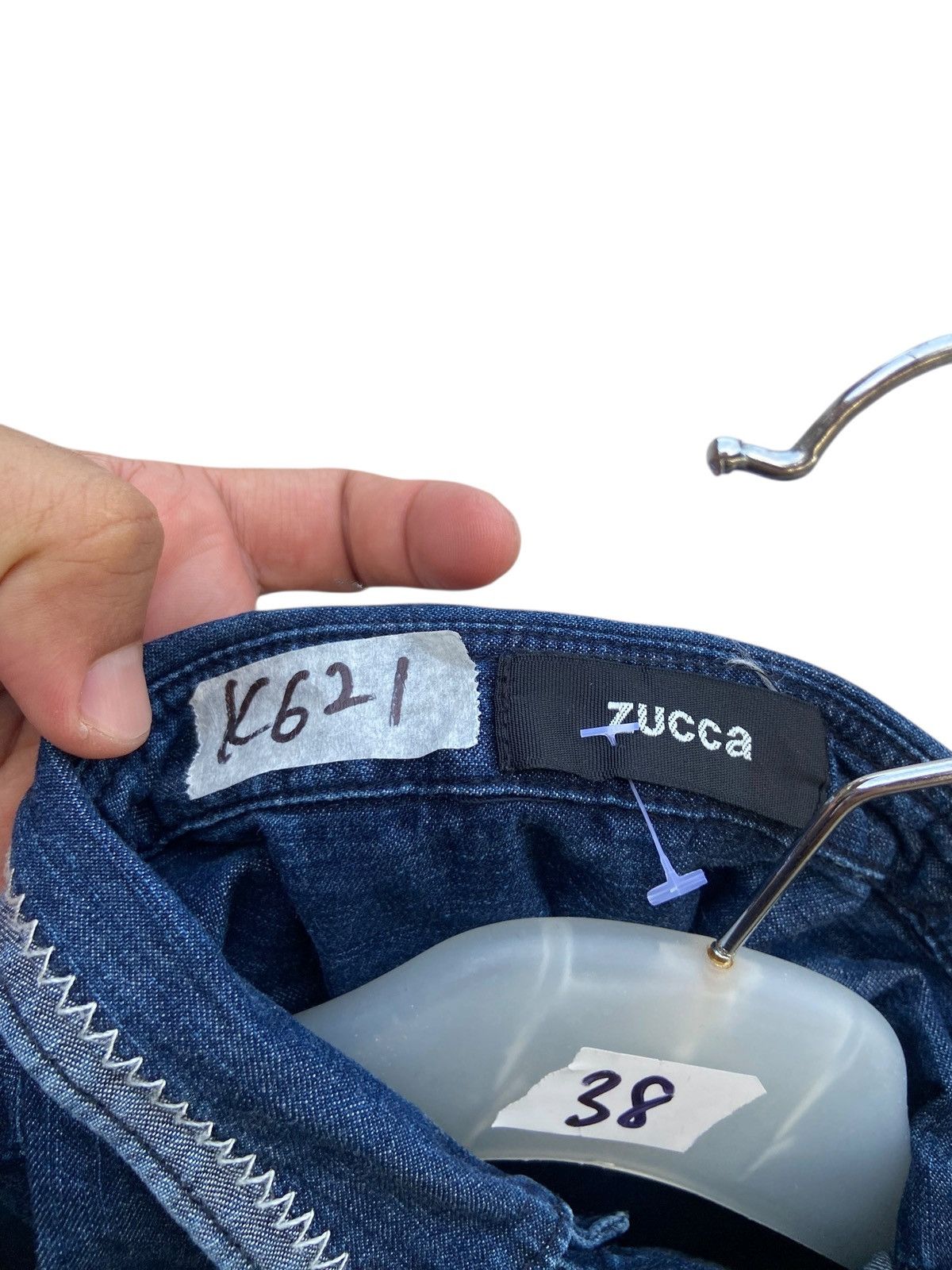 Zucca Zucca Issey Miyake Denim Blouse Size M / US 6-8 / IT 42-44 - 8 Thumbnail