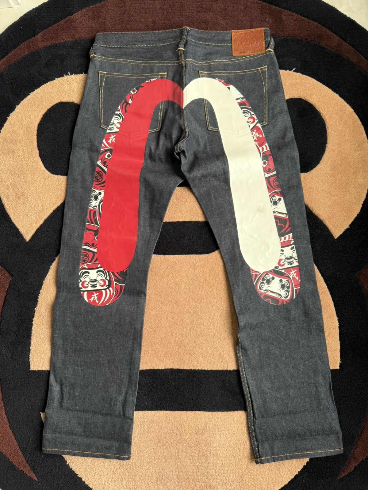 Evisu × Japanese Brand EVISU Sakura embroidery daicock style black