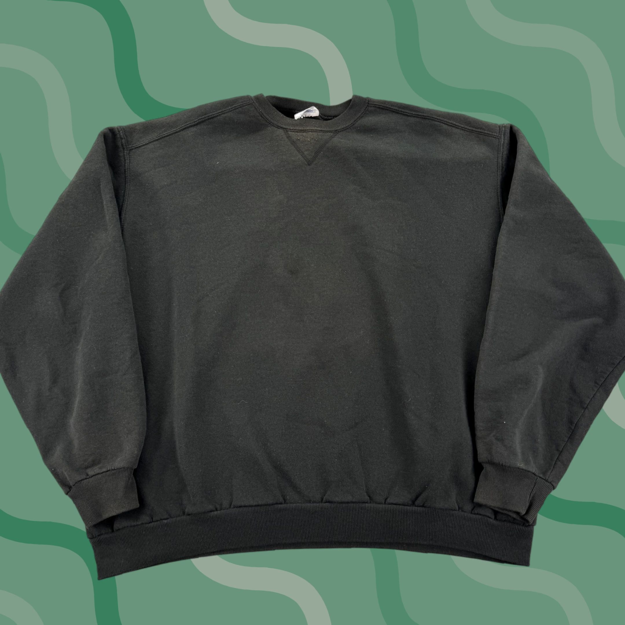 Fruit Of The Loom VINTAGE Fruit of the Loom Sweatshirt Mens XL Black Crewneck Pullover 90s Size US XL / EU 56 / 4 - 1 Thumbnail