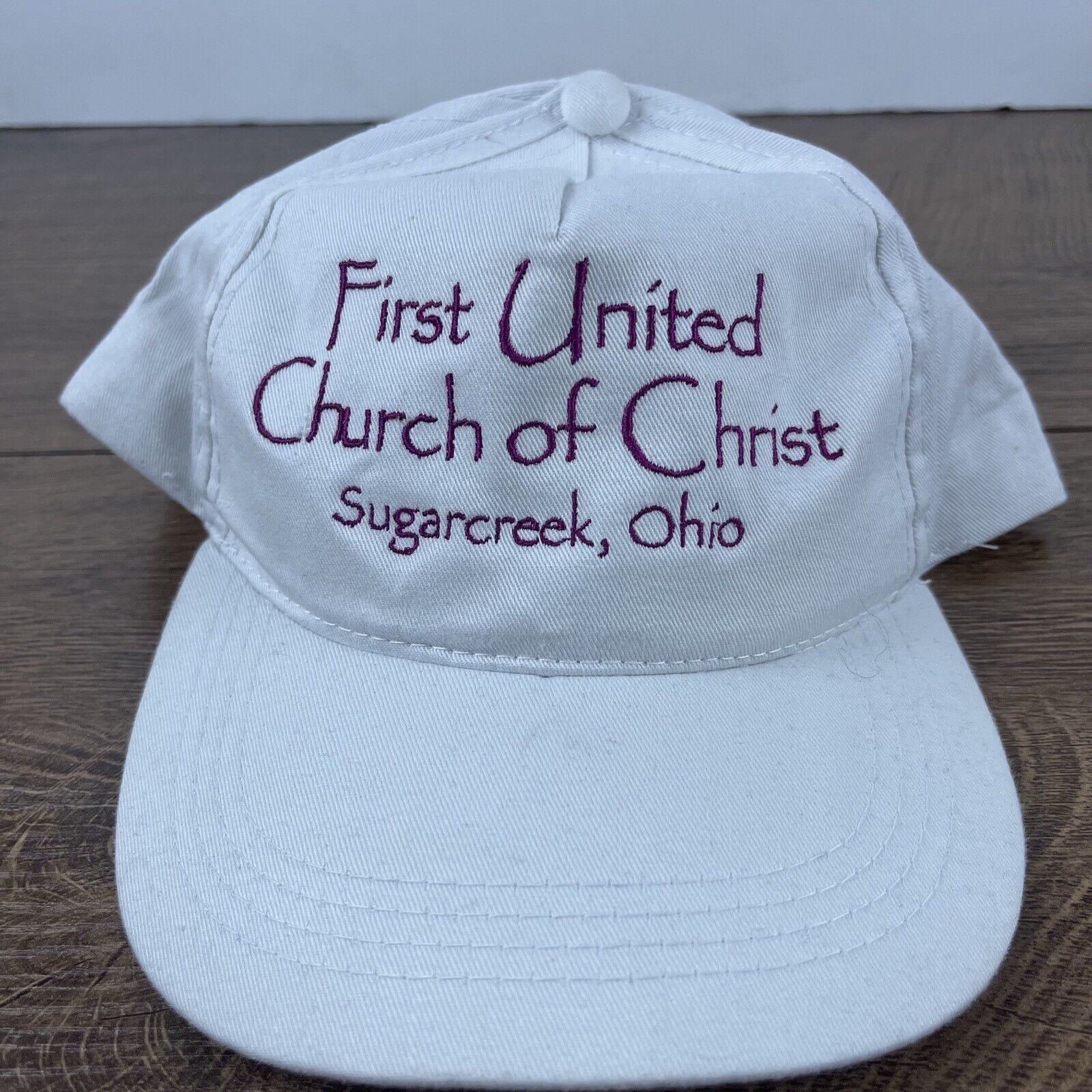 Other First United Church Hat Snapback Hat White Adjustable Hat Su Size ONE SIZE - 4 Thumbnail