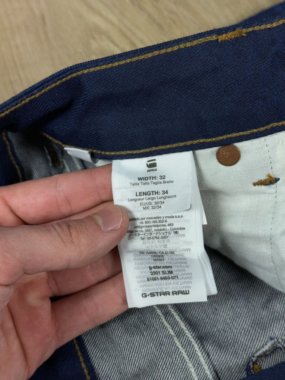G-Star NEW!!! G Star Raw 3301 Slim Denim Jeans Size US 32 / EU 48 - 7 Thumbnail
