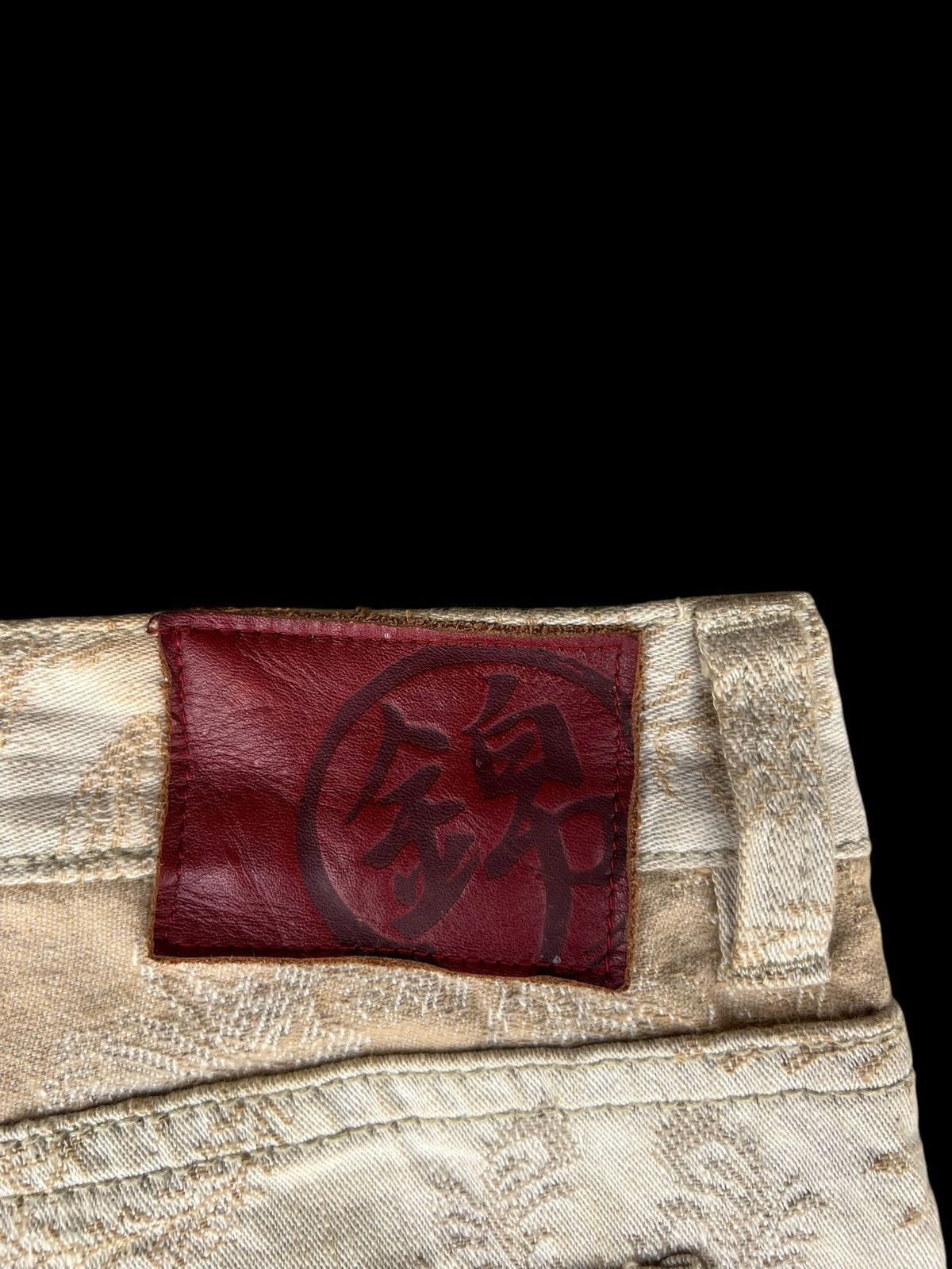 Vintage Dirty Mud Nishiki Oriental Brand Embroidery Denim Jeans Size US 38 / EU 54 - 17 Thumbnail