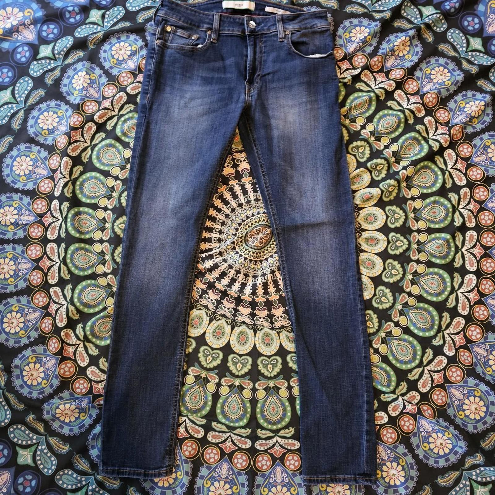 Guess Guess Men's Blue Skinny Jeans Size US 31 - 1 Thumbnail