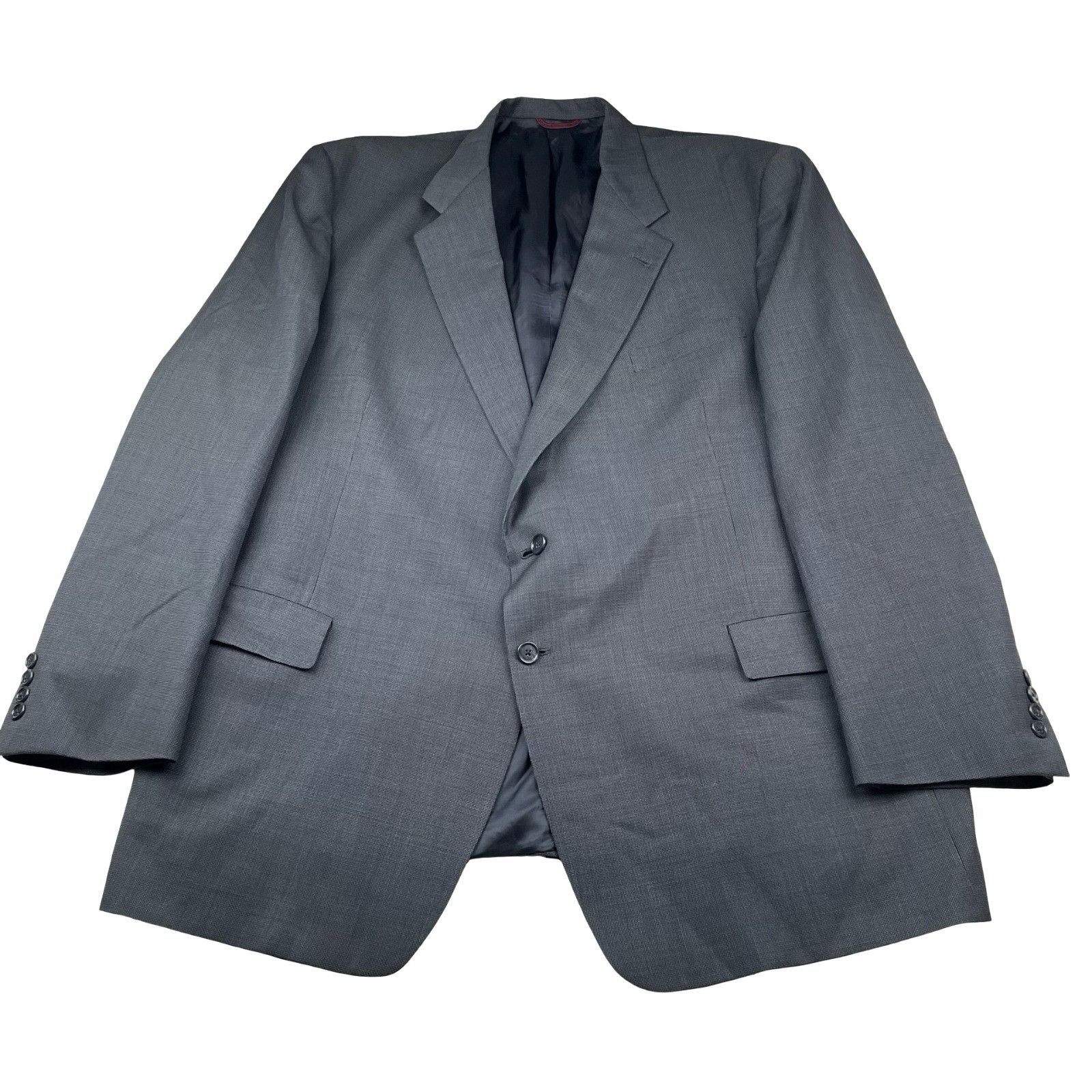 Hart Schaffner Marx Hart Schaffner & Marx Men's 100% Wool 2-Button Blazer Blue • Size 50L - 2 Thumbnail