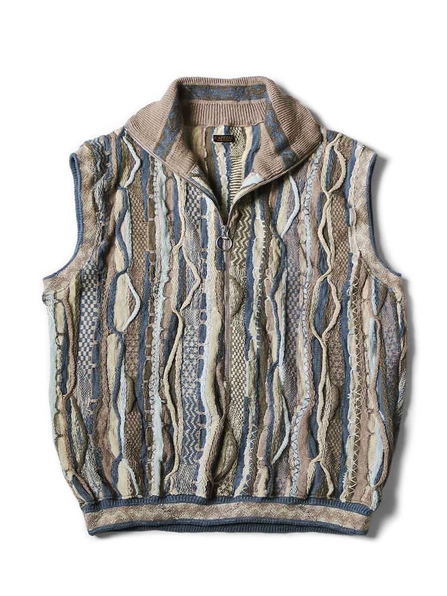 Kapital kapital 7G Knit GAUDY half ZIP vest Size US L / EU 52-54 / 3 - 1 Preview