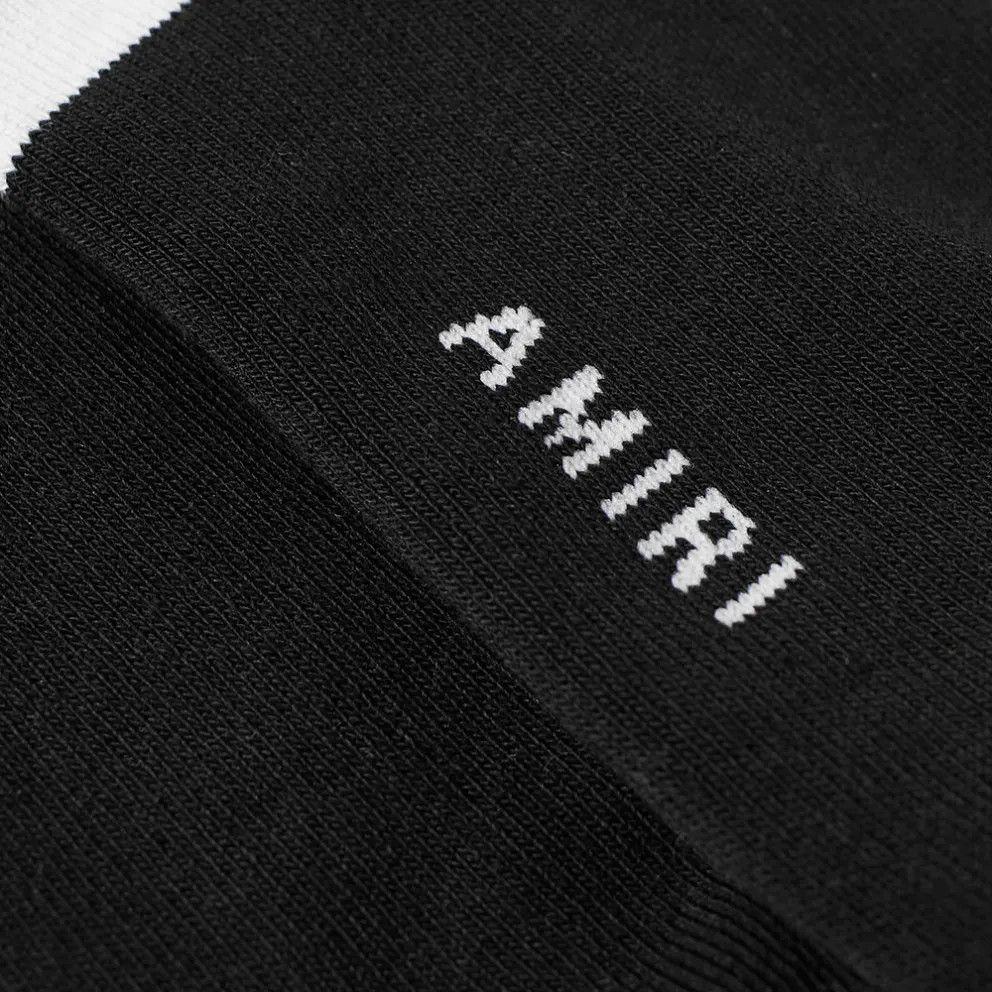 Amiri o1mle1224 Size: 45/46 / Solid Ma Embroidery Sock in Black Size ONE SIZE - 2 Thumbnail