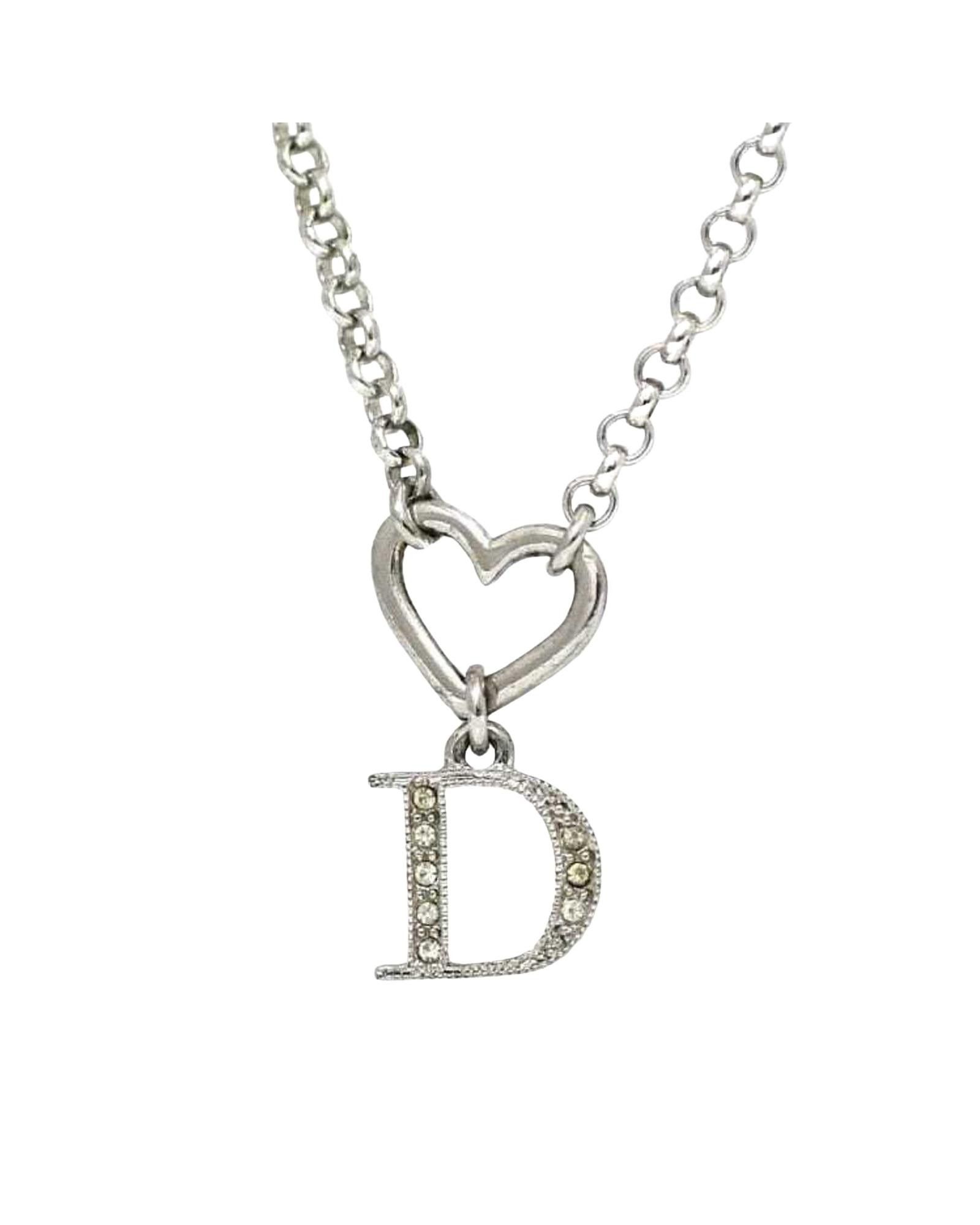 image of Dior Silver Metal Necklace, Women's