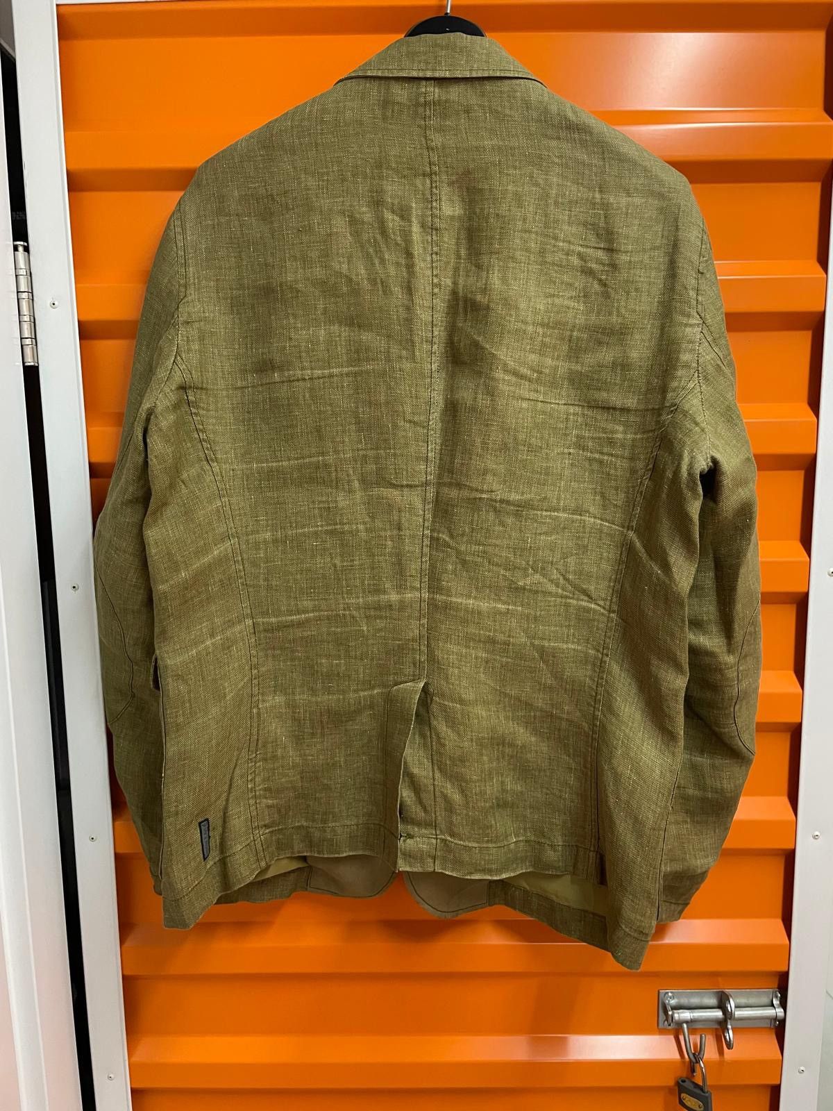 Armani Y2K Linen Vintage Armani Jeans Blazer Jacket Size US L / EU 52-54 / 3 - 6 Thumbnail