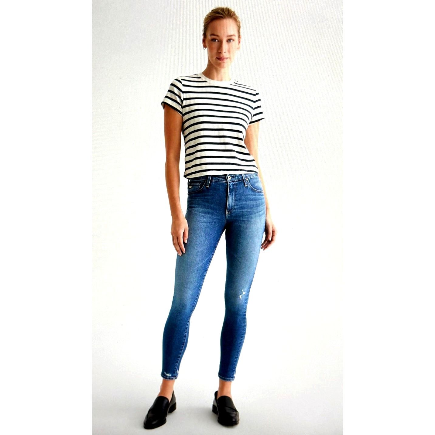 Other AG-ED Denim Skinny Ankle HighRise Skinny Cloud Soft Denim 32 Size 32" / US 10 / IT 46 - 2 Thumbnail