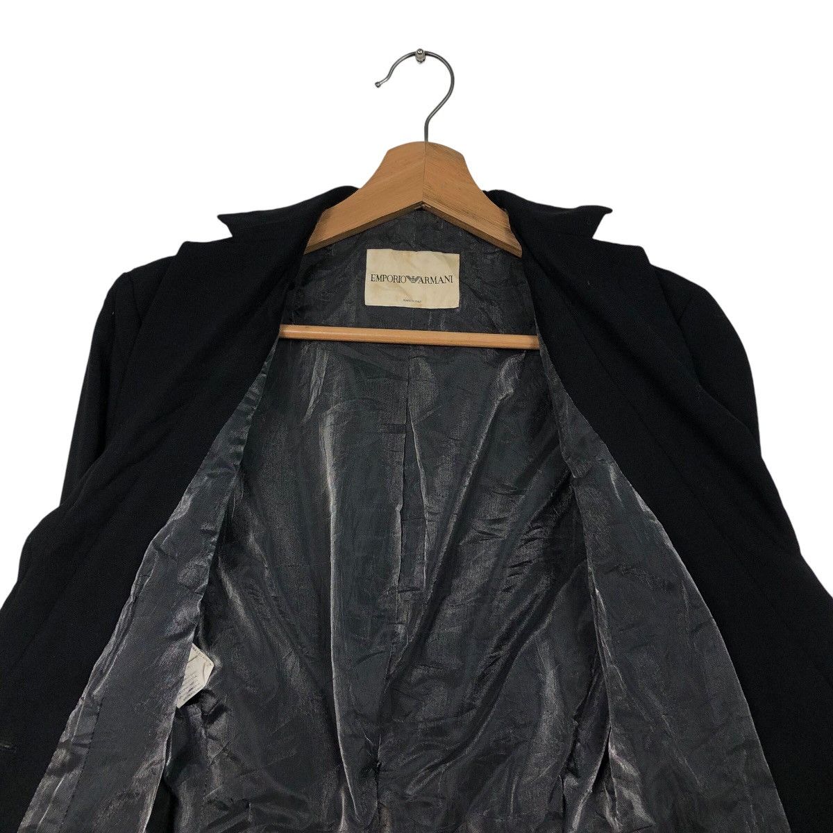 Emporio Armani 📌Vintage Cropped Biker Jacket Emprio Armani Made in Italy Size US M / EU 48-50 / 2 - 15 Thumbnail