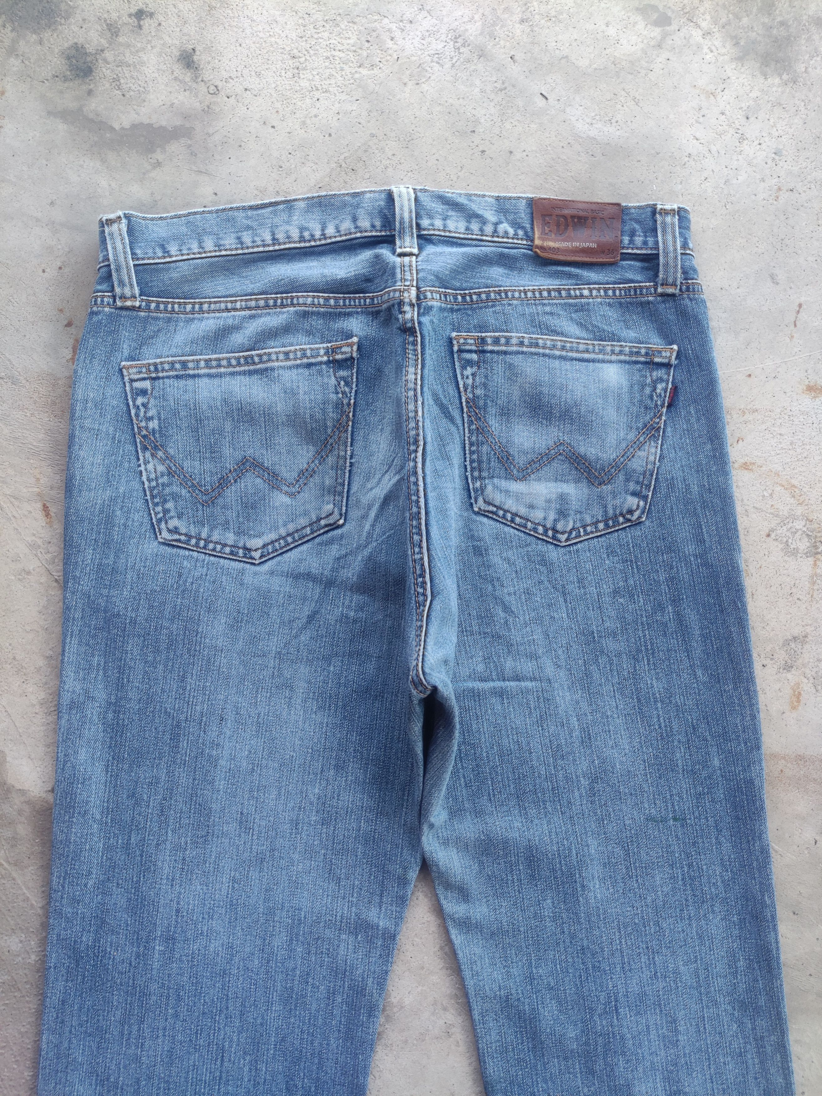 Vintage Edwin 403 Japan Jean Distressed Faded Denim