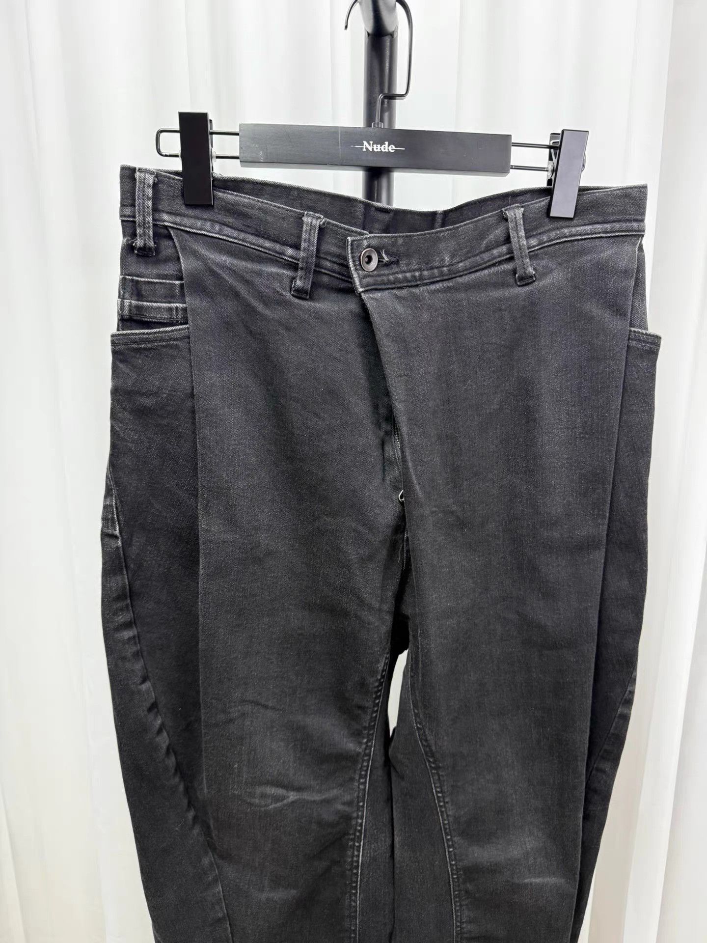 Julius Julius Folded Washed Denim Jeans K20 Size US 31 - 2 Thumbnail