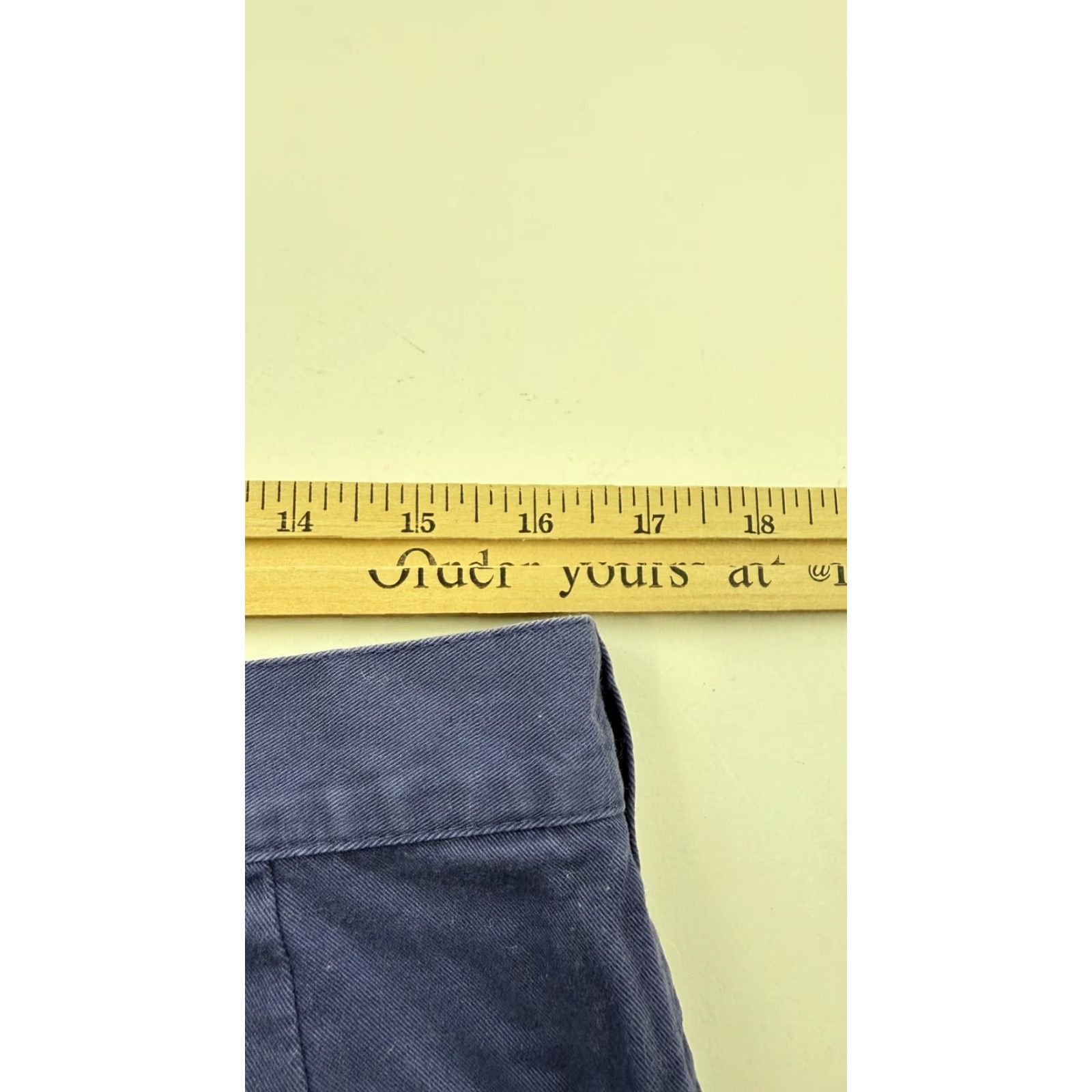 Eddie Bauer Eddie Bauer Shorts Mens 35 Blue Cotton Pleated Chino Casual Golf Shorts Size US 35 - 5 Thumbnail