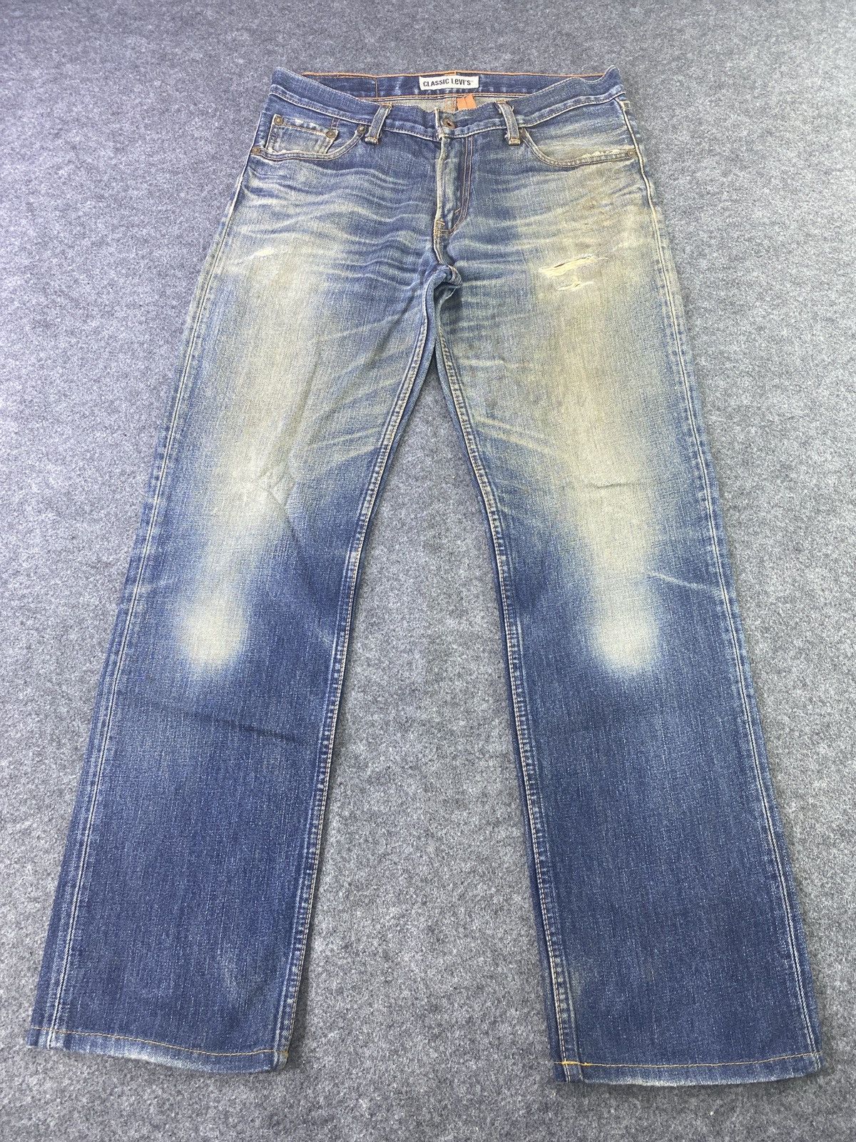 Jean × Levi's × Vintage VINTAGE CLASSIC LEVIS 502 DISTRESS BLUE WASH JEANS - J907 Size US 33 - 2 Thumbnail