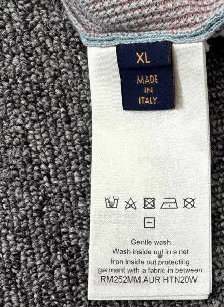Louis Vuitton Blue Short-Sleeve Waffle Knit Shirt. Size US XL / EU 56 / 4 - 7 Thumbnail
