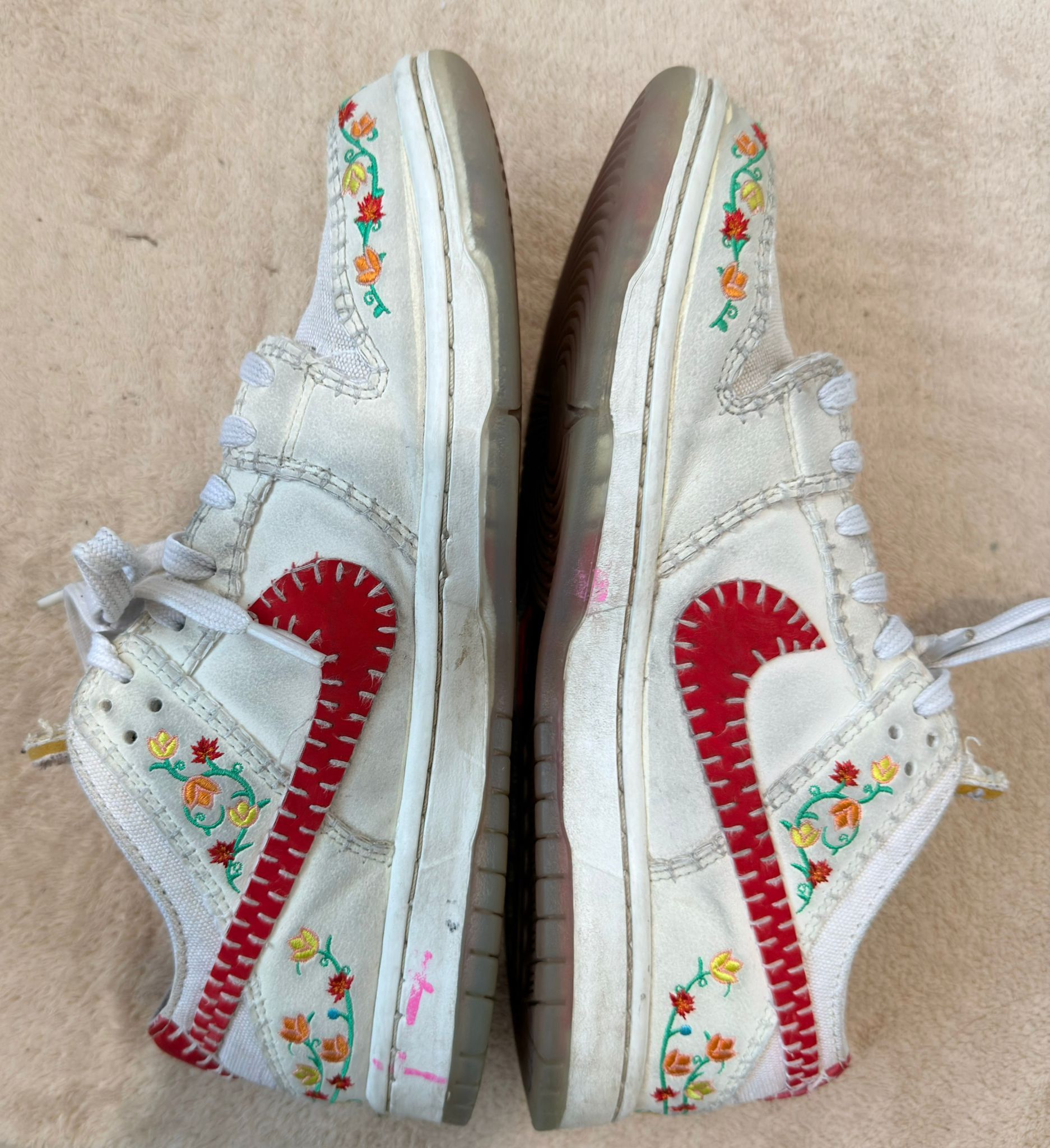 Nike Men's Size 8 Nike SB Dunk Low Decon N7, Sail University Red Size US 8 / EU 41 - 4 Thumbnail