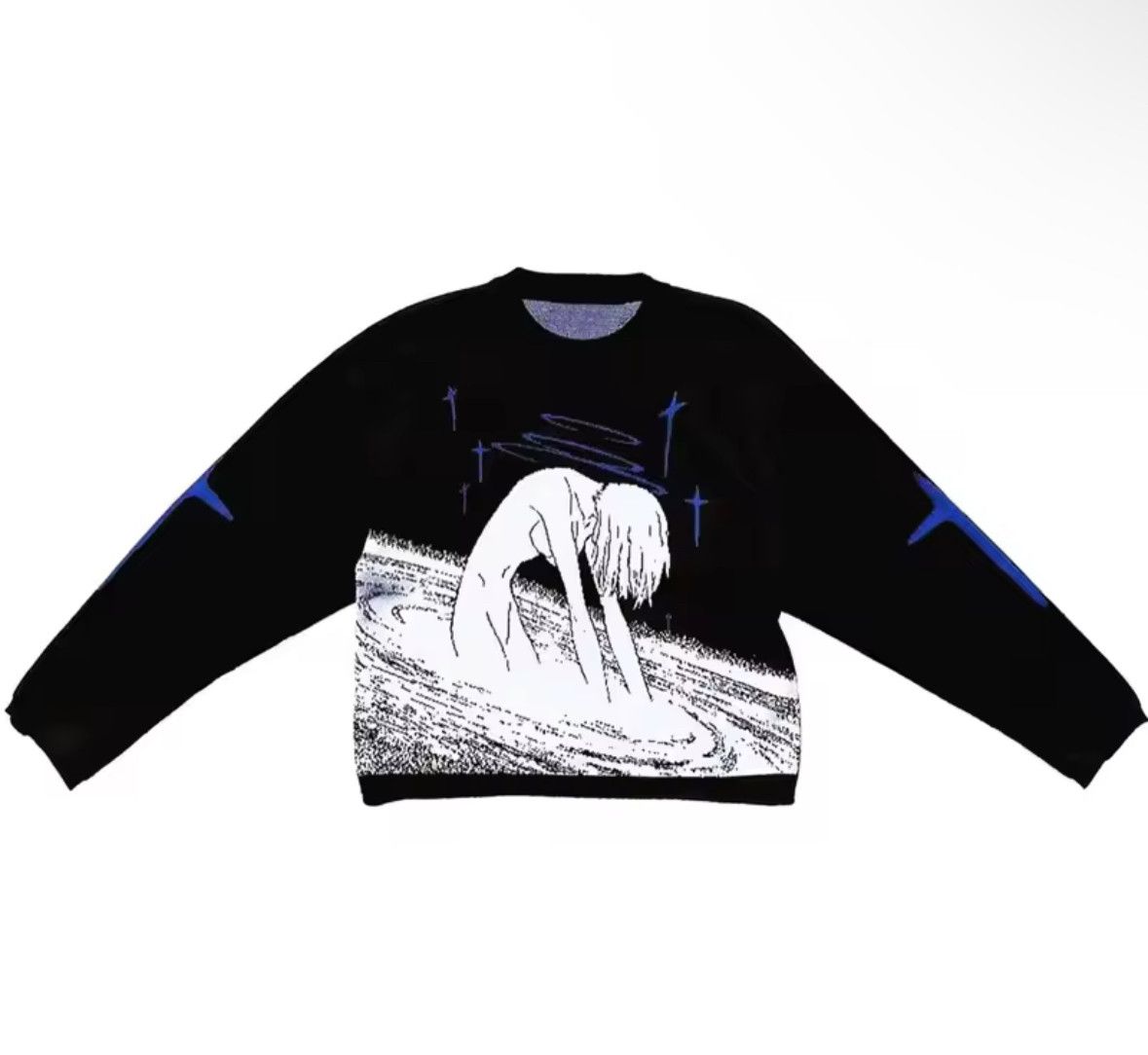 Japanese Brand Anime Evangelion Rei Ayanami Knitted High Quality Sweater Size US M / EU 48-50 / 2 - 1 Thumbnail
