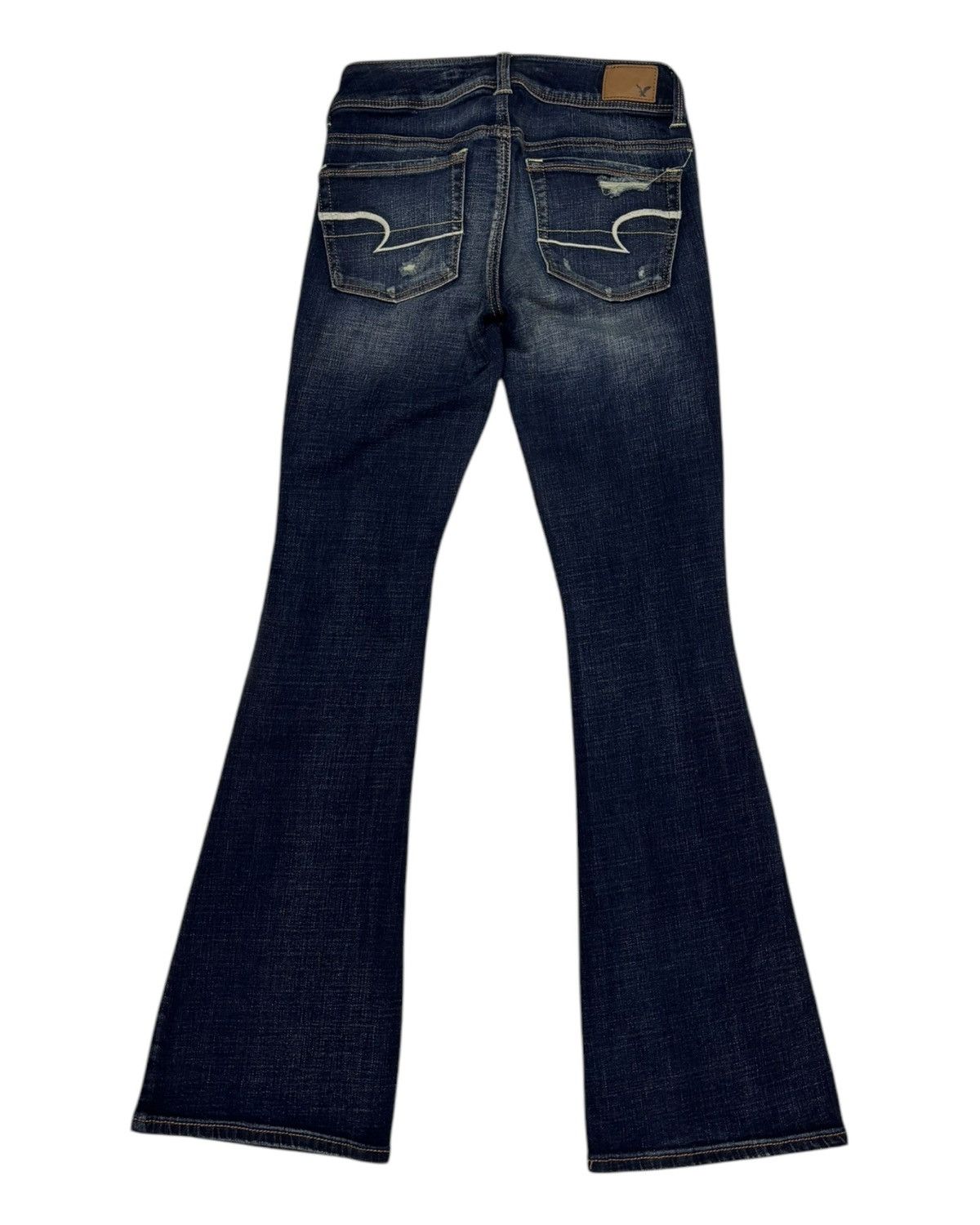 If Six Was Nine × Le Grande Bleu (L.G.B.) Flare Jeans Bootcut American Eagle Distressed Denim Jeans Size 26" / US 2 / IT 38 - 8 Thumbnail
